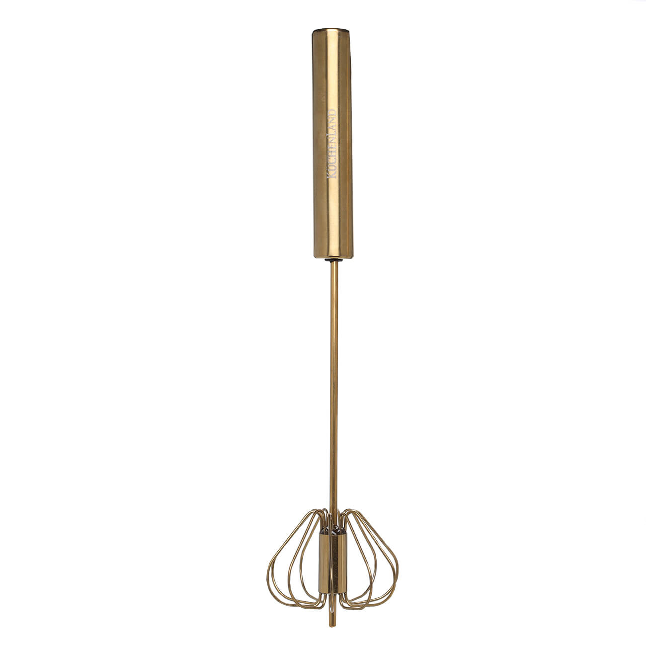 Rotating whisk, 26 cm, steel, golden, Device gold изображение № 1