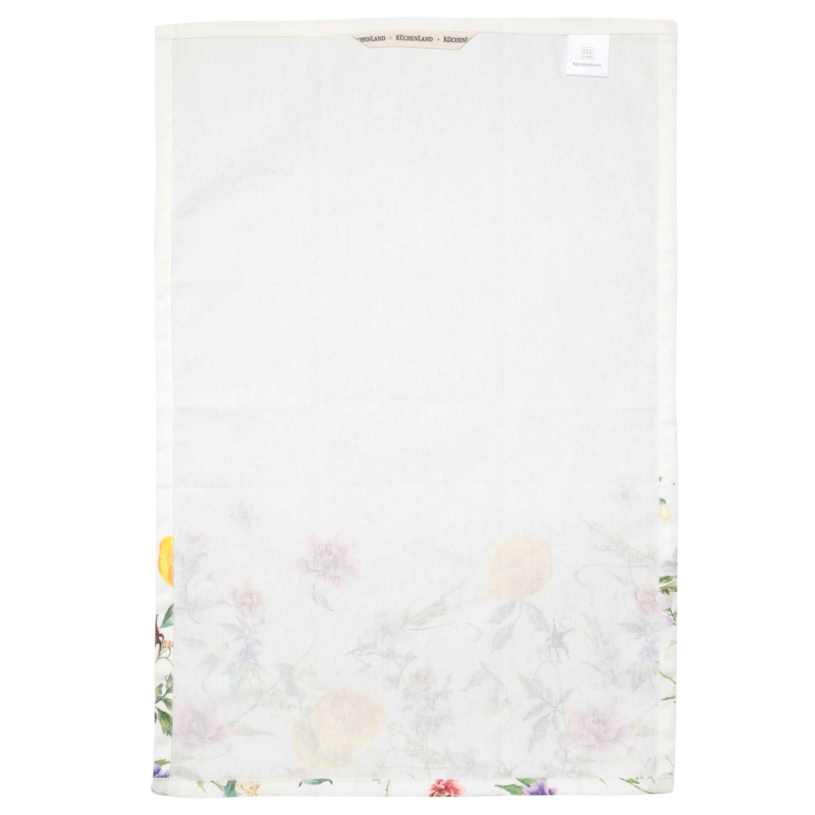 Kitchen towel, 40x60 cm, cotton, white, Flowers and lemons, Sicily in bloom изображение № 4