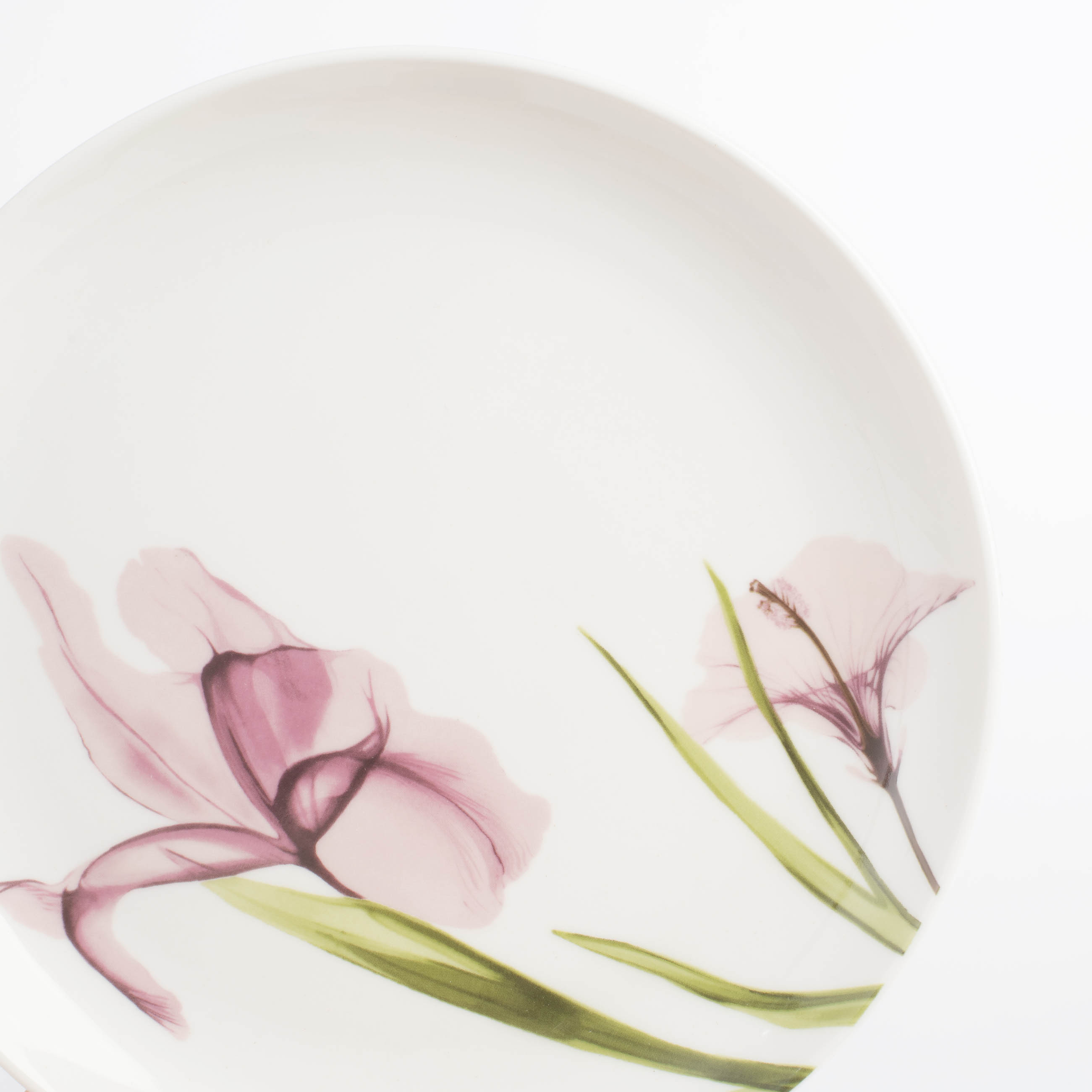 Snack plate, 21 cm, porcelain N, white, Pastel flowers, Pastel flowers изображение № 4