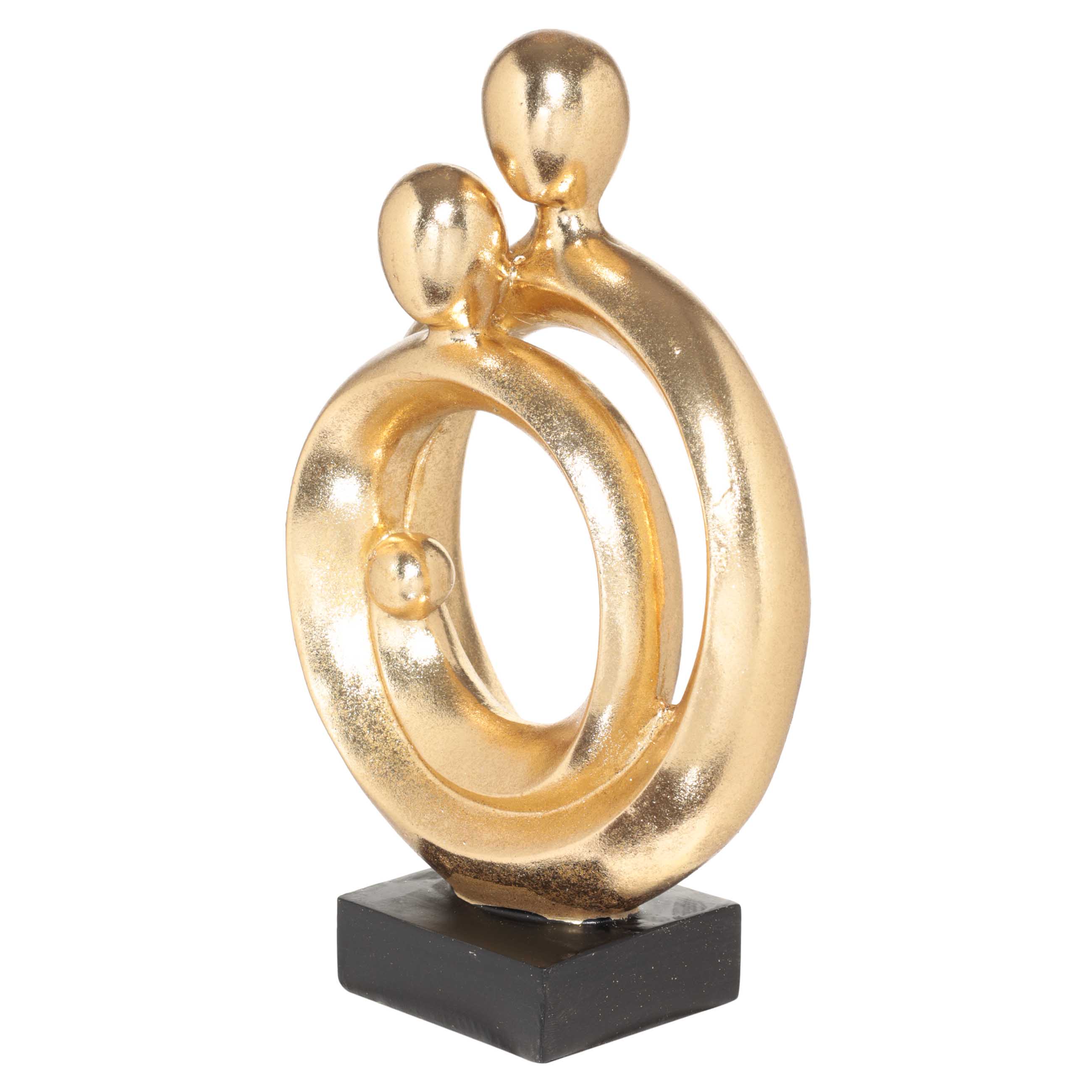 Statuette, 25 cm, polyresin, golden, Family circle, Face изображение № 2