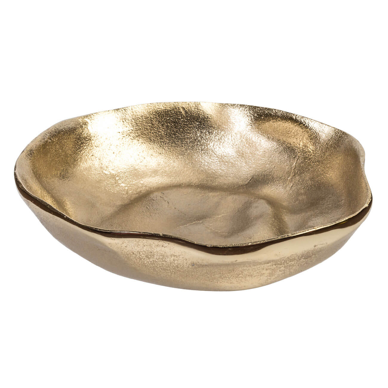 Decorative dish, 25 cm, metal, golden, Fantastic gold изображение № 1