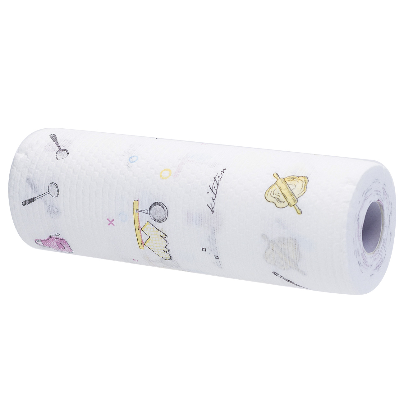 Roll towels, 25x25 cm, 50 pcs, white printed, Roll изображение № 2