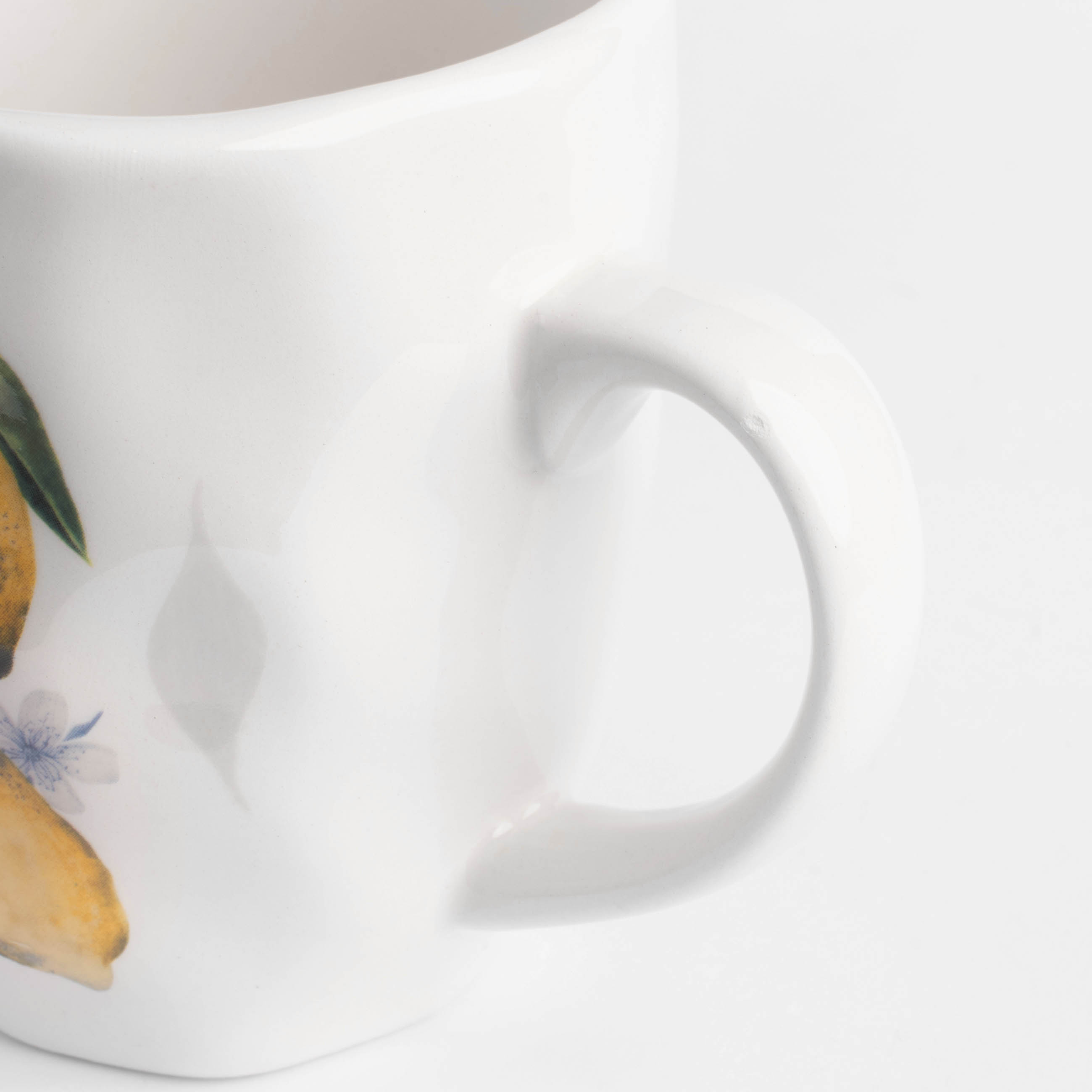 Mug, 320 ml, ceramic, white, Lemons on a branch, Sicily in bloom изображение № 2