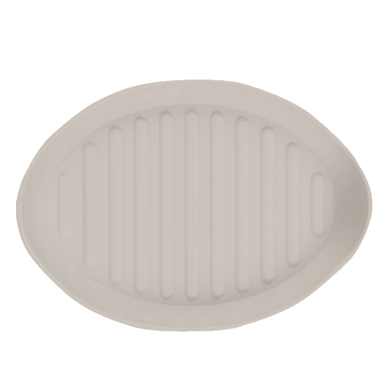 Soap dish, 13x9 cm, silicone, oval, beige, Manny изображение № 2