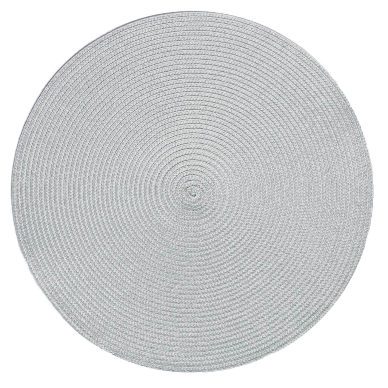 Napkin for appliances, 38 cm, polypropylene/PET, Round, Grey, Basic изображение № 1