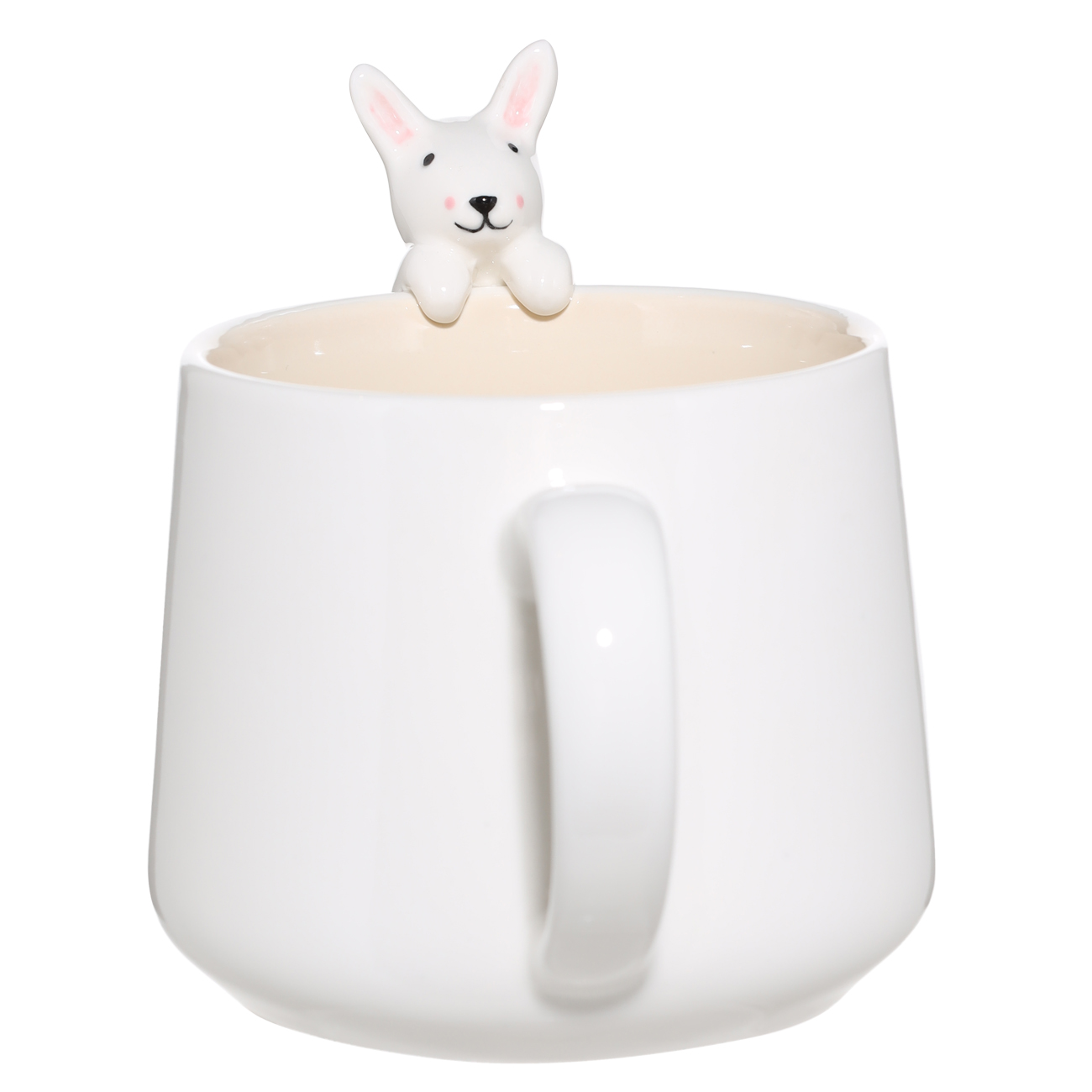 Mug, children's, 350 ml, porcelain R, beige, Bunny, Friend изображение № 3