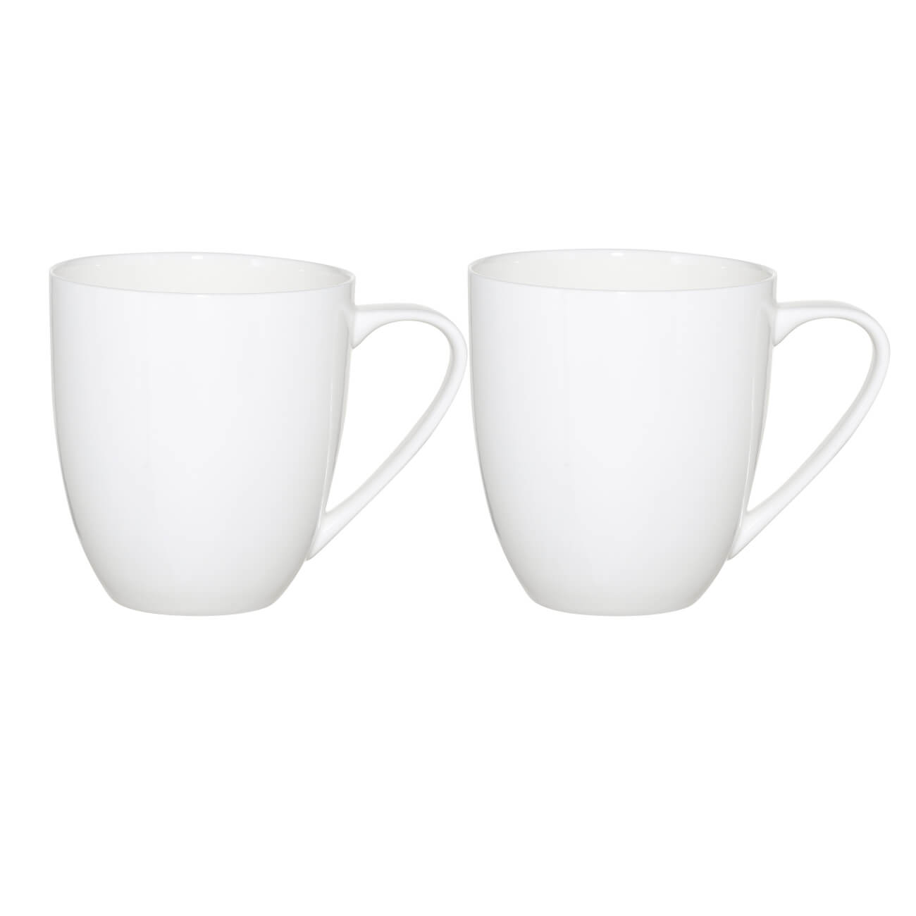 Mug, 450 ml, 2 pcs, porcelain F, white, Ideal white изображение № 1