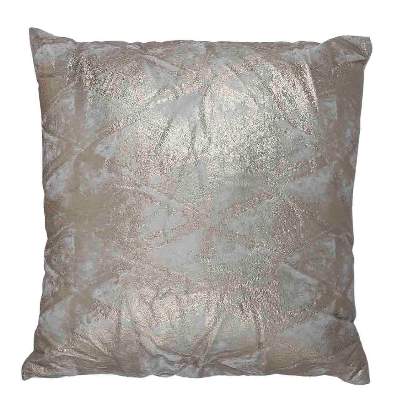 Decorative pillow, 45x45 cm, corduroy, beige, Gold dusting, Deco textile изображение № 1