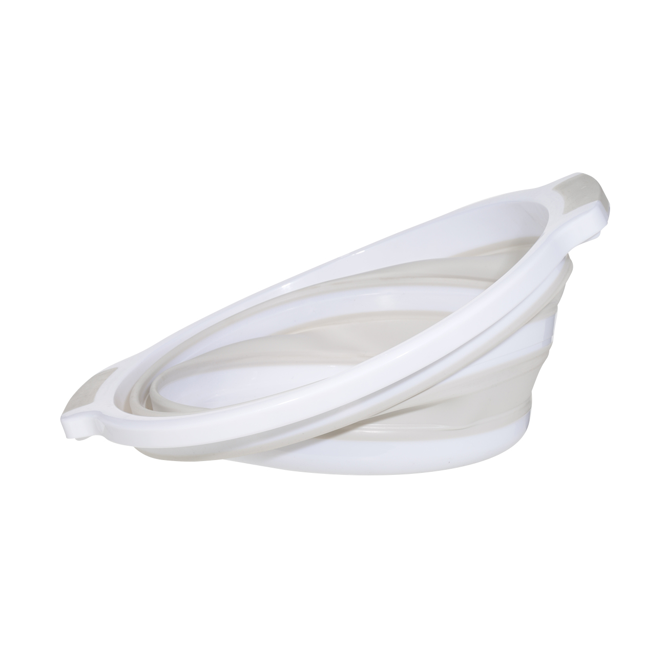 Folding basin, 10 l, plastic / rubber, light grey, Foldaway изображение № 6
