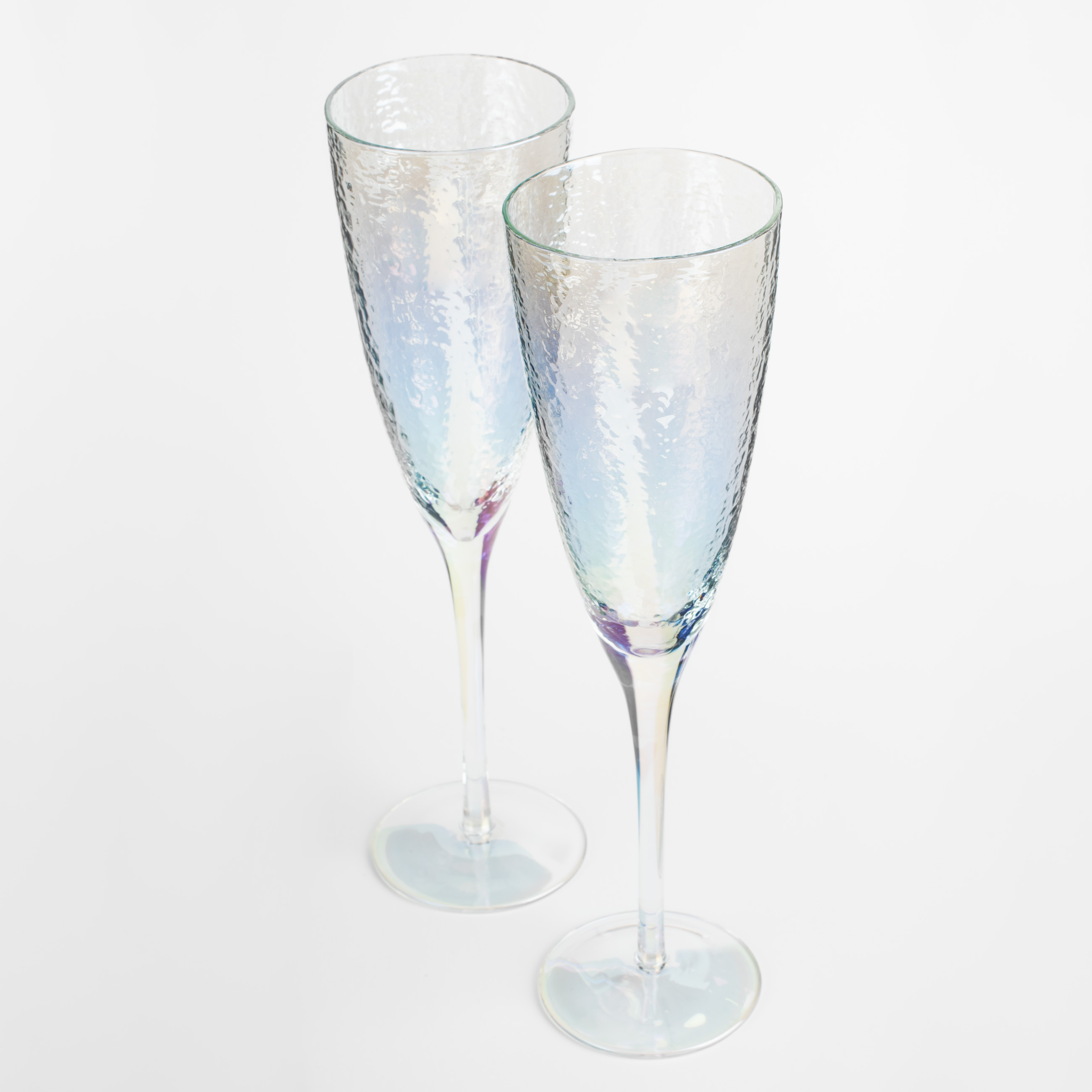 Champagne glass, 275 ml, 2 pcs, glass, mother of pearl, Ripply polar изображение № 2