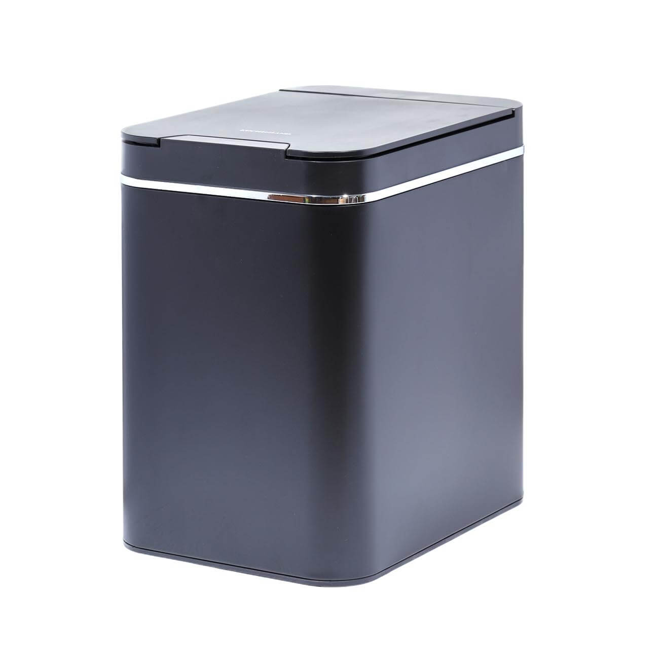 Trash can, 25 L, Sensor bin, metal/plastic, rectangular, black, Style, Sensor Bin изображение № 1