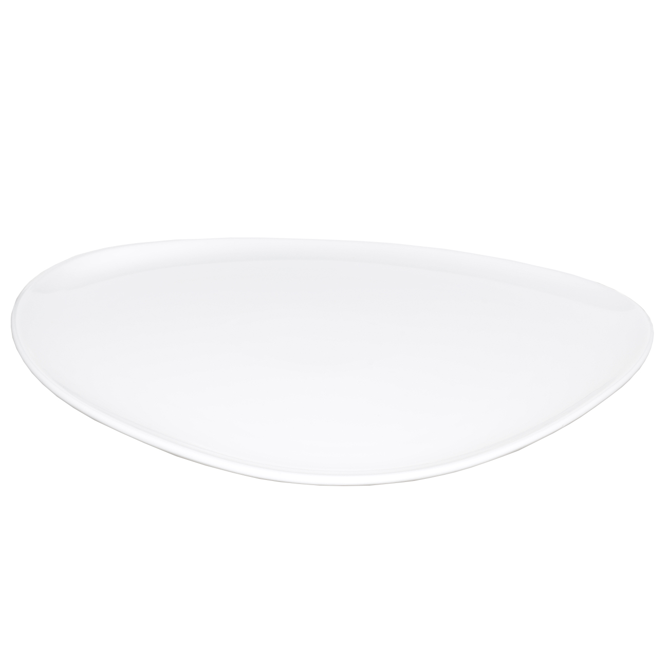 Dinner plate, 27x25 cm, porcelain P, white, Synergy изображение № 2