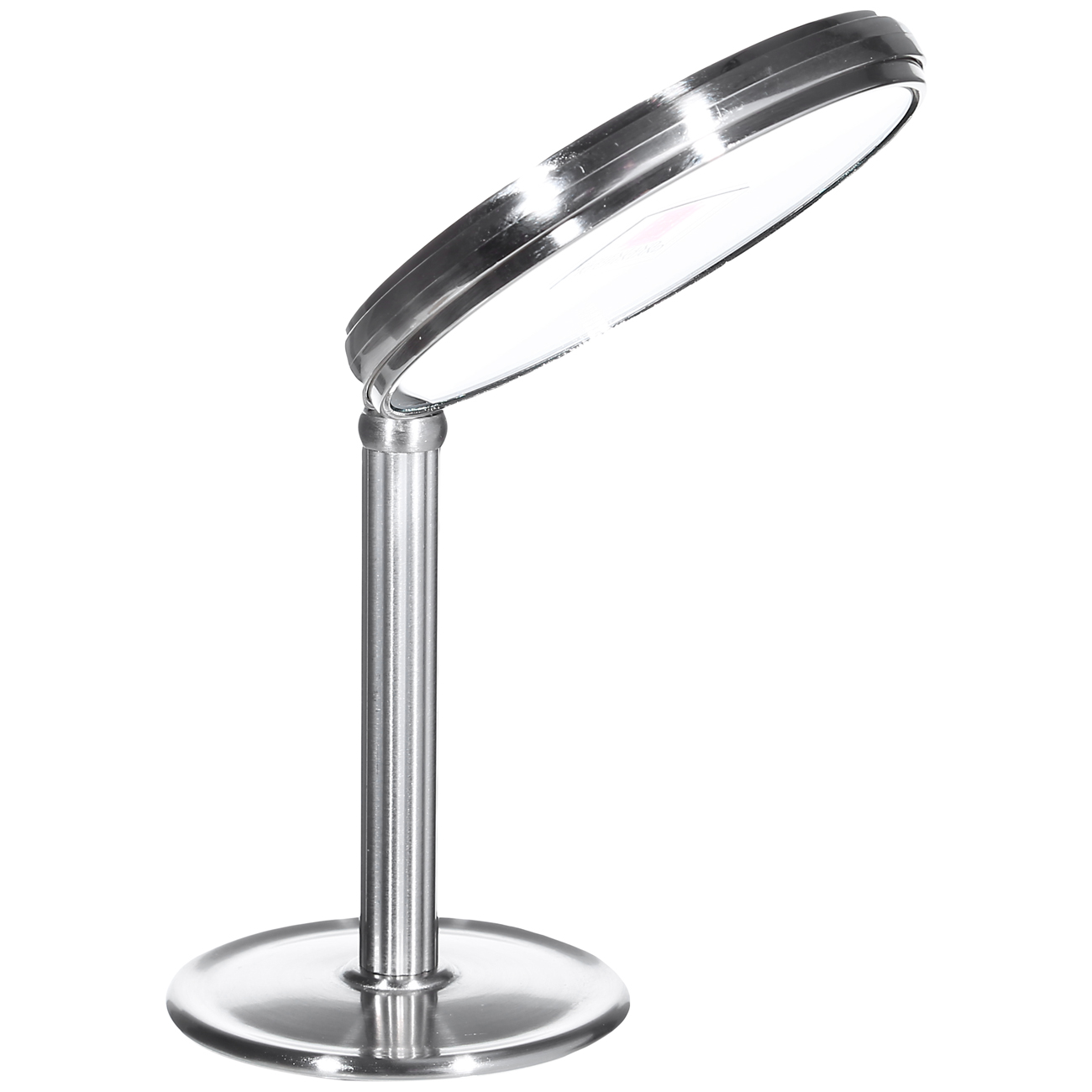 Table mirror, 17 cm, double-sided, on a leg, metal, round, Fantastic изображение № 3