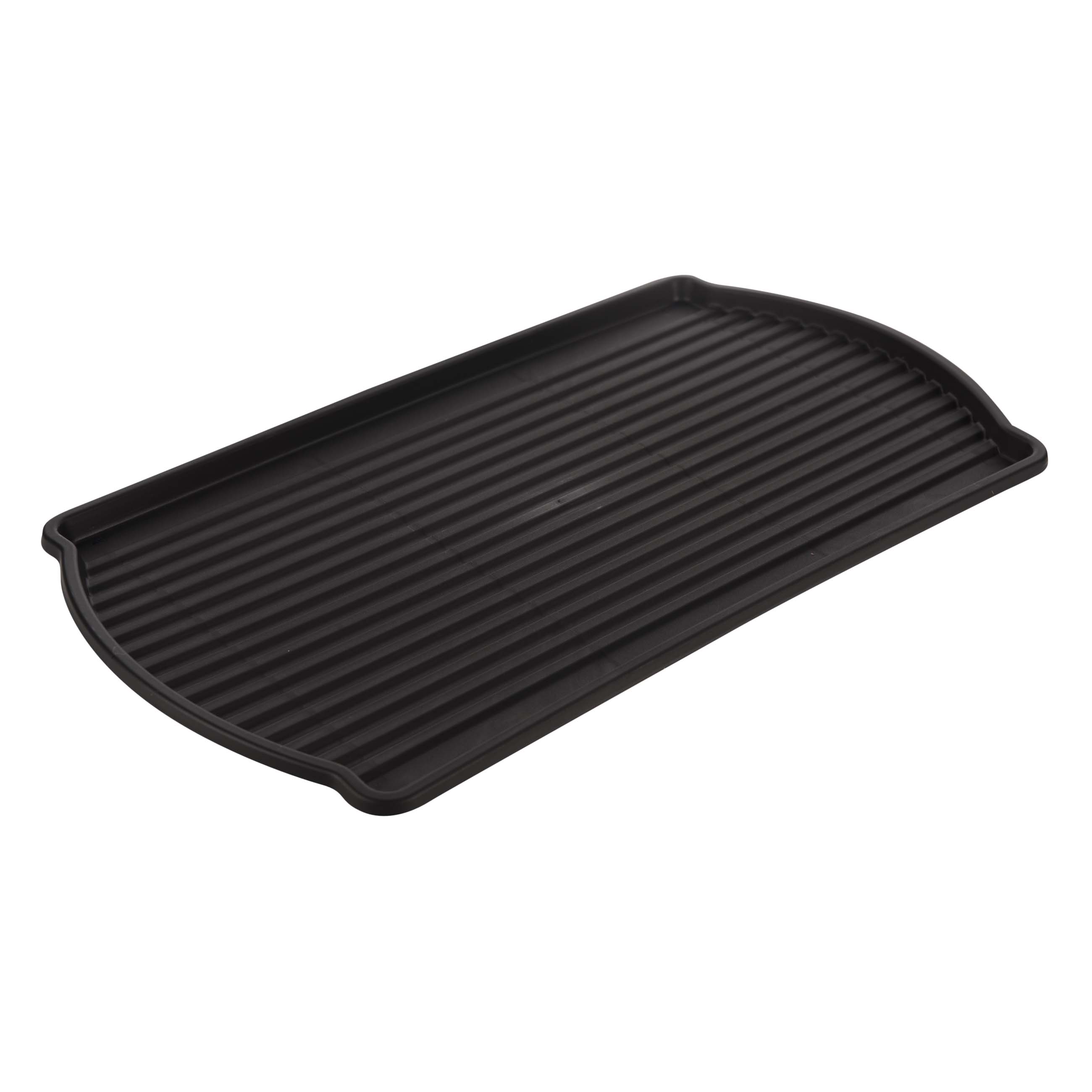 Dish rack, 47x26 cm, with tray, plastic / metal, black, Black style изображение № 2