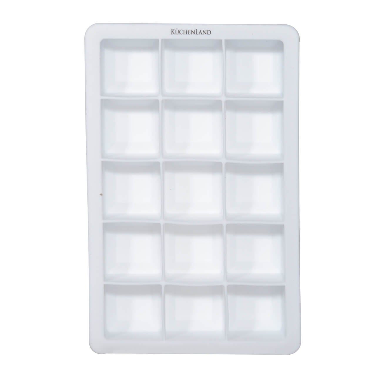 Ice mold, 18x12 cm, 15 otd, silicone, white, Soft kitchen изображение № 1