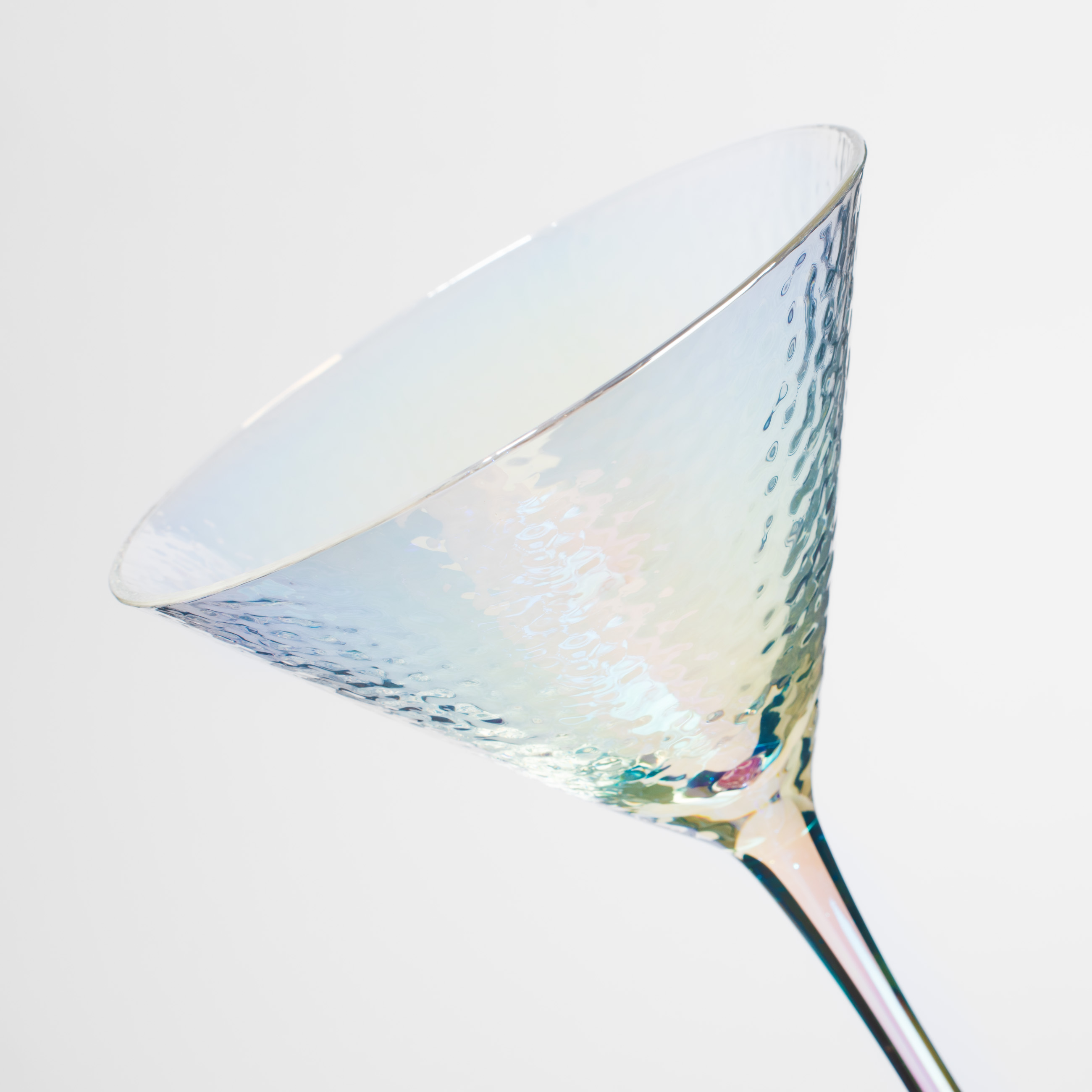 Martini glass, 250 ml, 2 pcs, glass, mother of pearl, Ripply polar изображение № 5