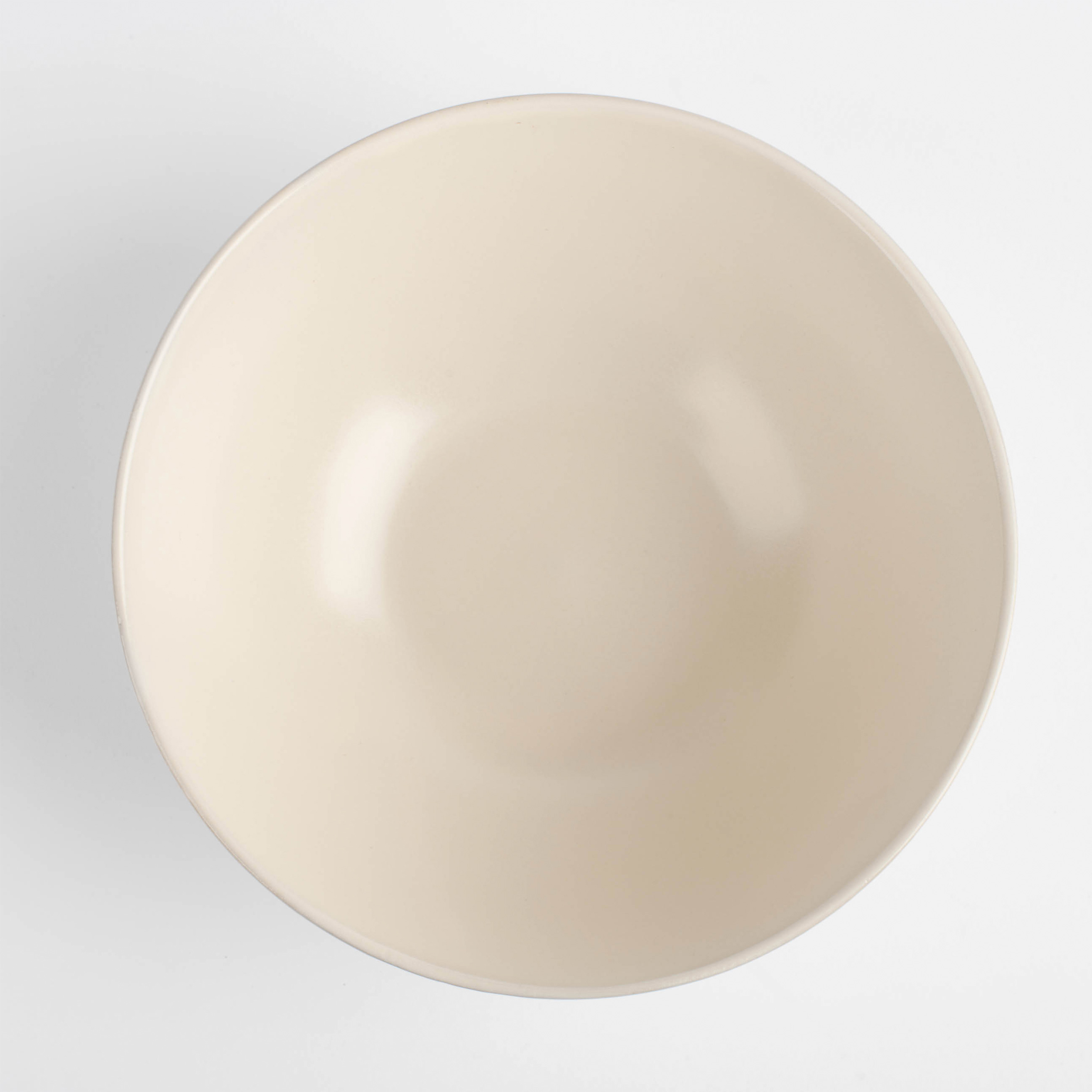 Salad bowl, 16x6 cm, 650 ml, ceramic, cream, Uneven edge, Verso изображение № 5