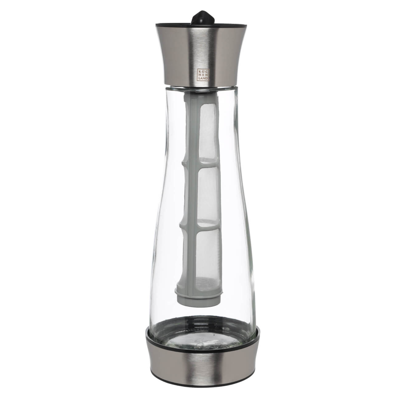 Decanter, 1 l, with lid and filter, glass / steel, Comfort изображение № 1