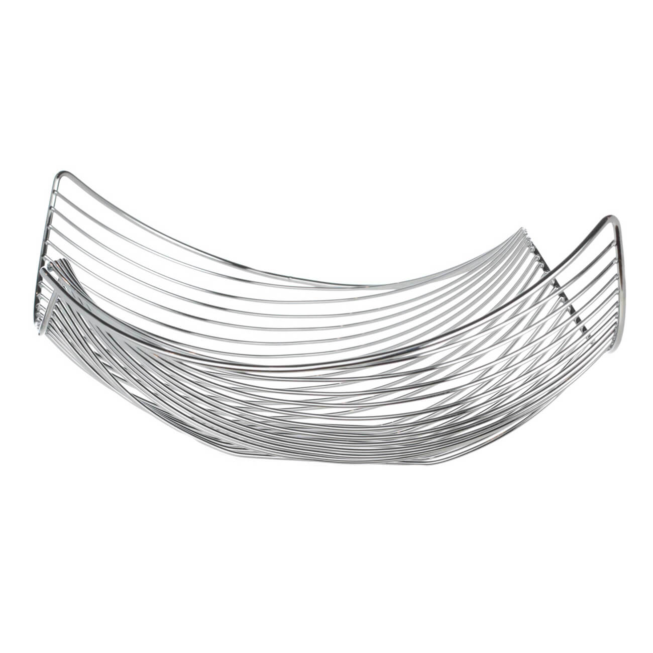 Fruit basket, 38 cm, metal, silver, Wave, Twist silver изображение № 1