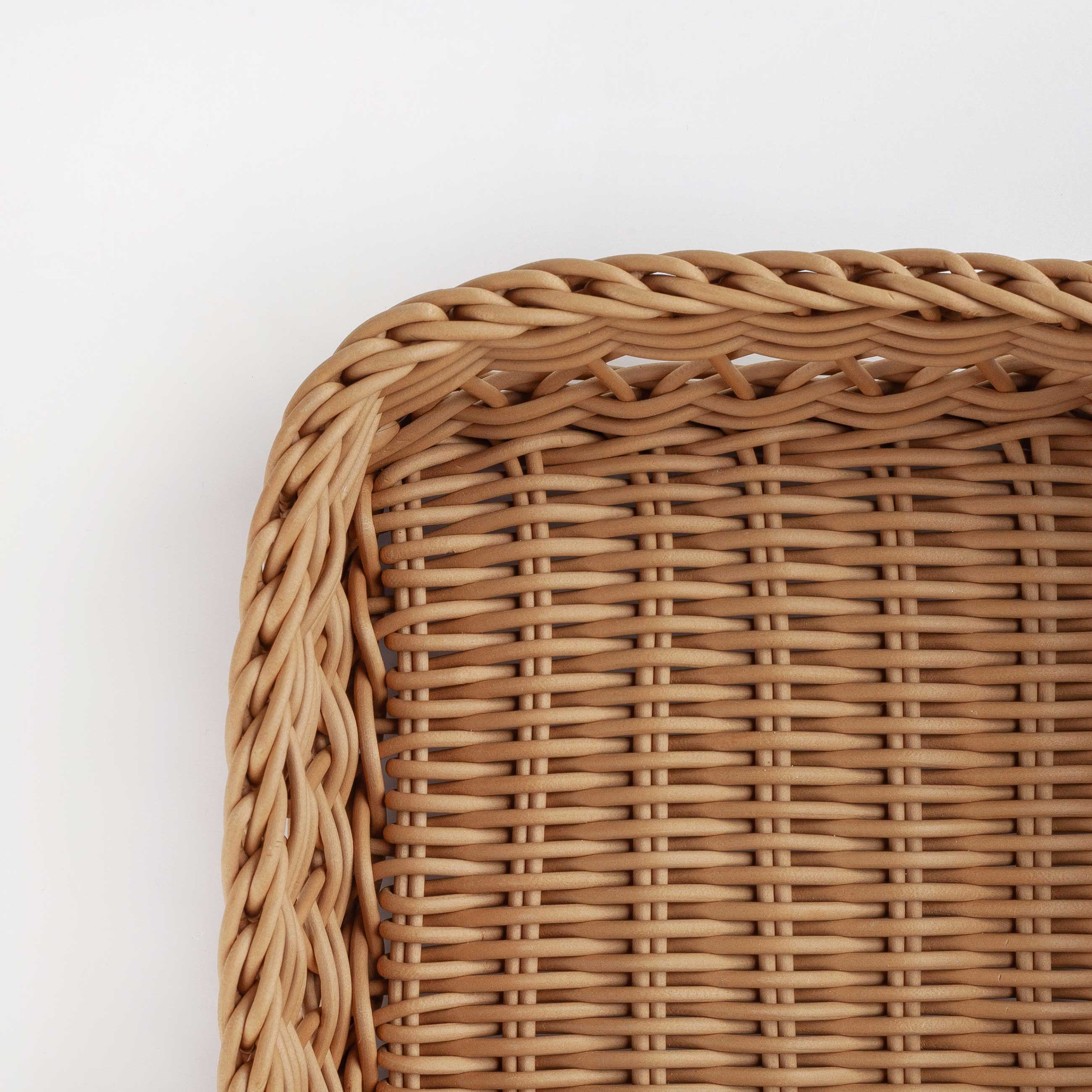 Napkin basket, 20x20 cm, rattan, square, brown, Twig изображение № 4