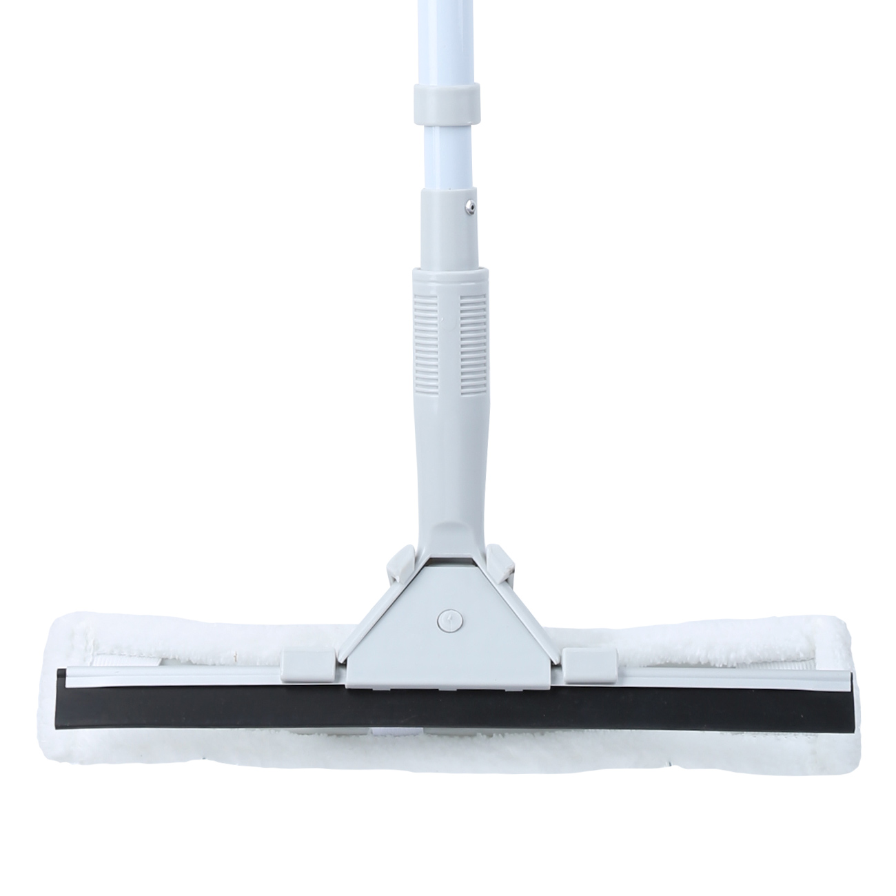 Window cleaning mop, with rag and scraper, white-grey, Clean изображение № 2