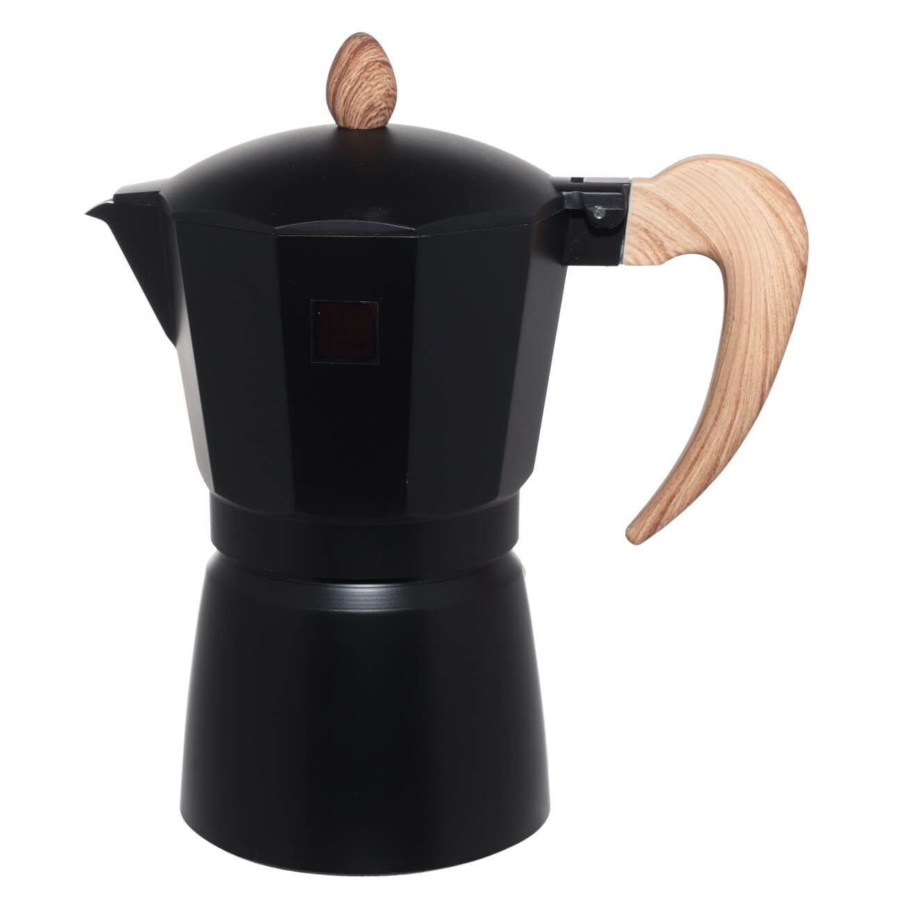 Geyser coffee maker, 300 ml, aluminum / nylon, black, Espresso изображение № 1
