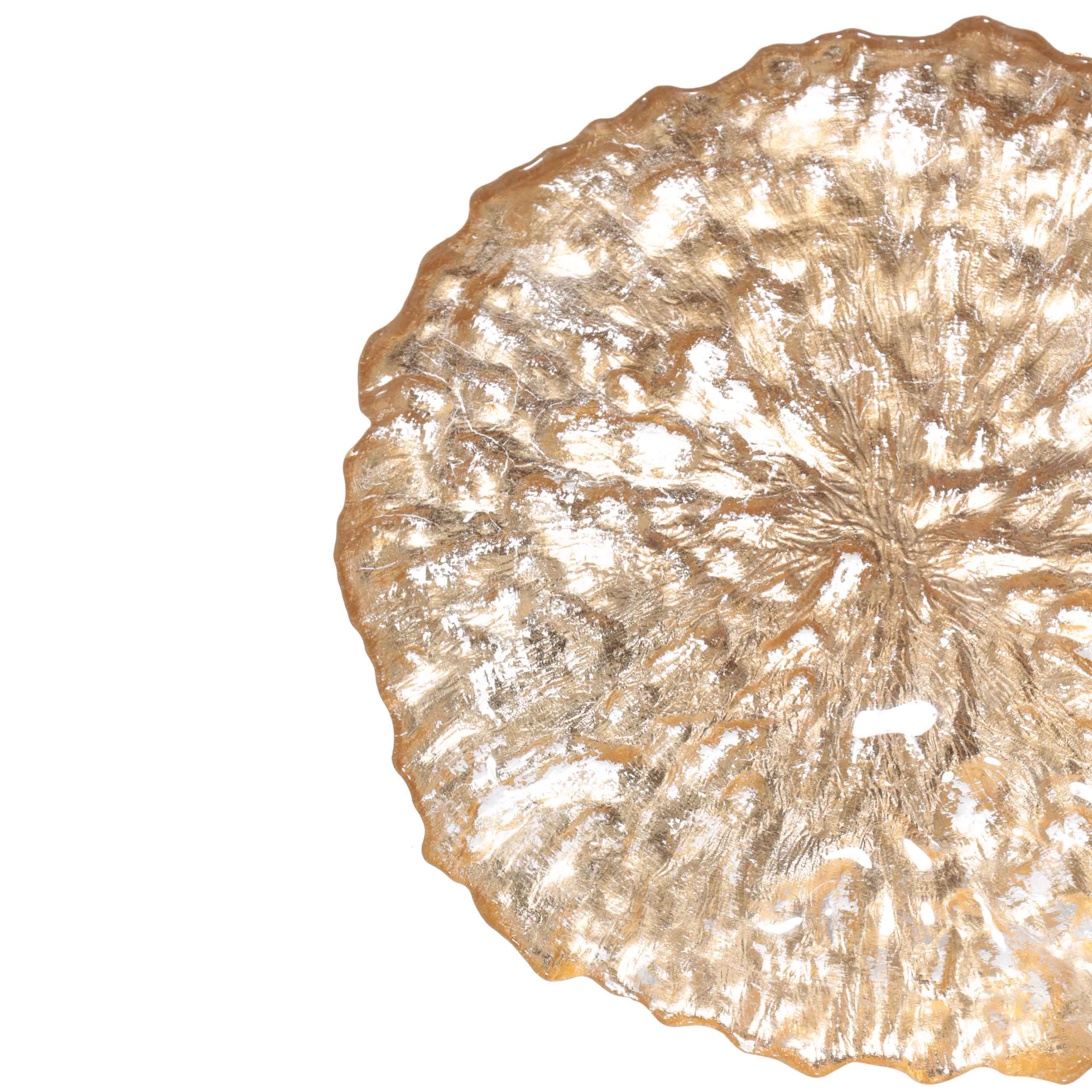 Snack plate, 21 cm, glass R, golden, Sleit изображение № 3