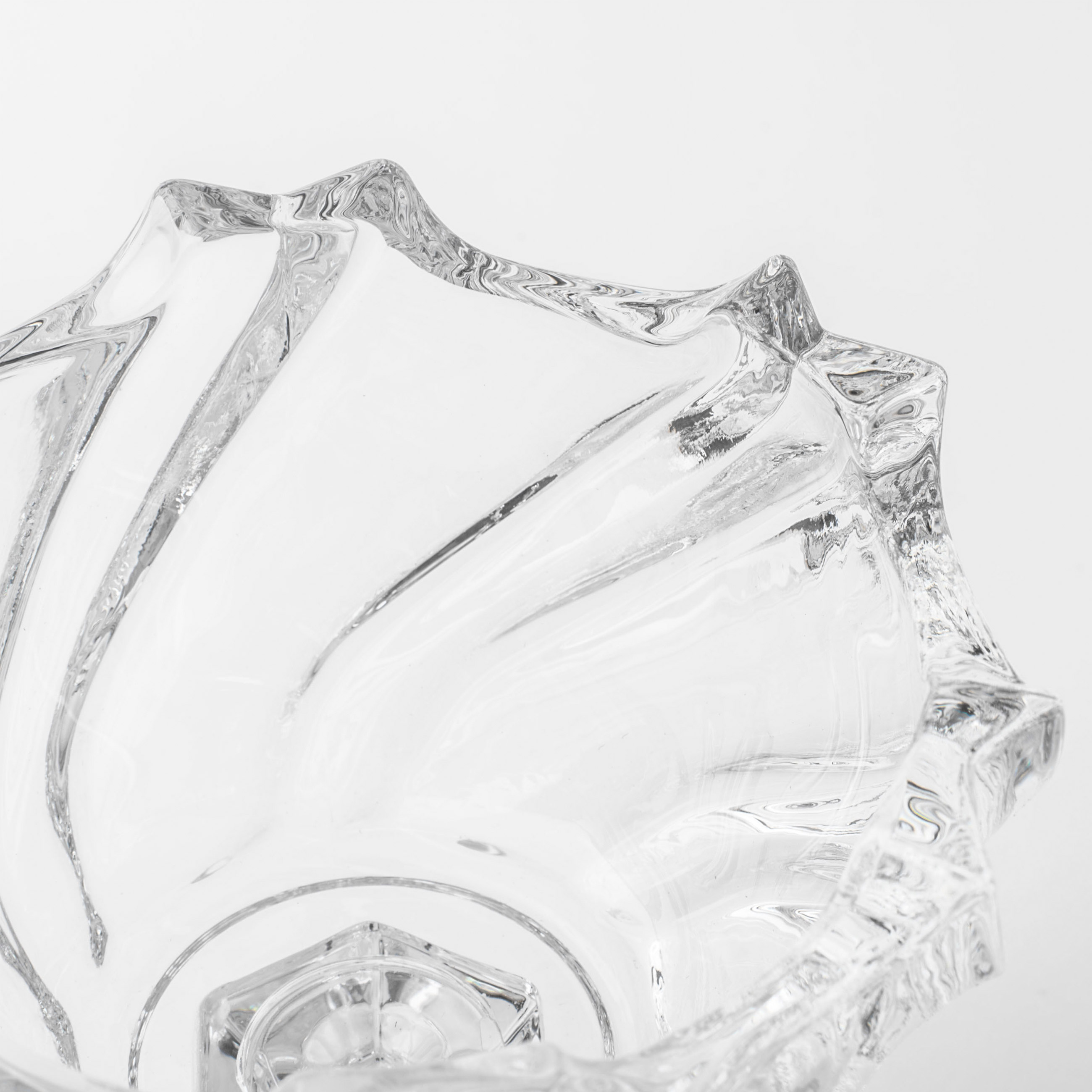 Candy bowl, 14x23 cm, 480 ml, on a leg, with a lid, glass R, Torsido изображение № 6
