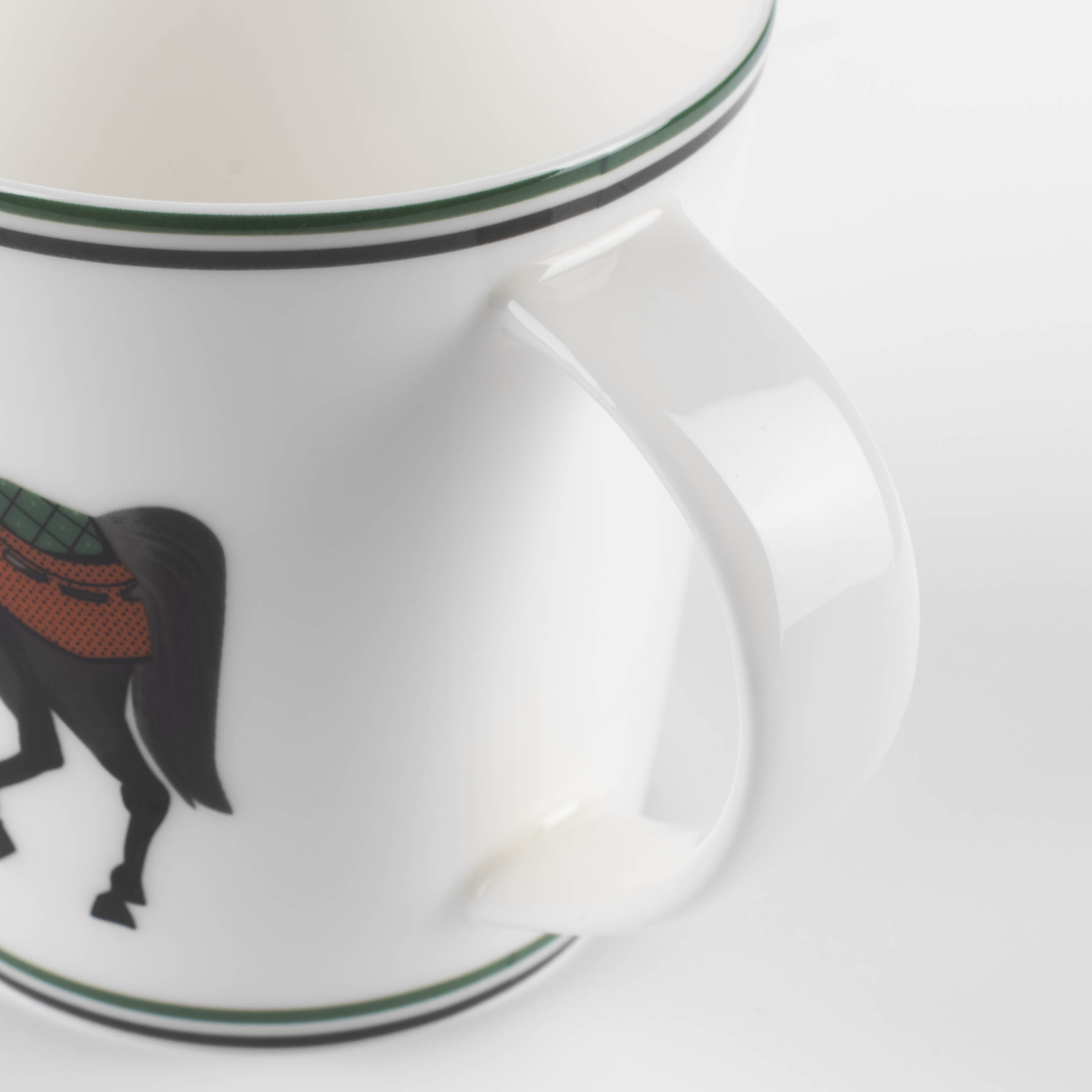 Mug, 450 ml, porcelain F, white, Horse, Blue wind изображение № 5