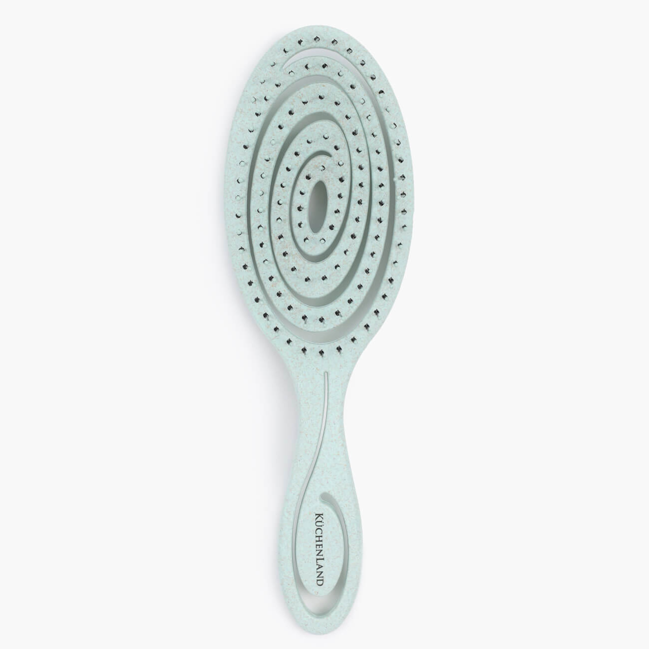 Hair massage comb, 22 cm, vegetable fiber / plastic, green-blue, Zipo изображение № 1