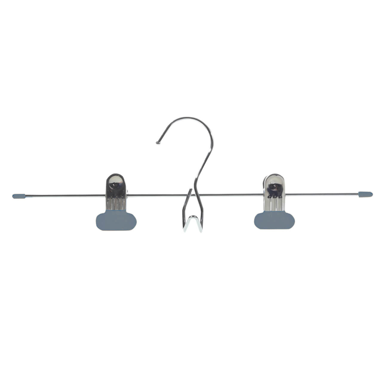 Pant/skirt hanger, 33 cm, 3 pcs, with clips, Coated metal, Grey, Colorful house изображение № 1