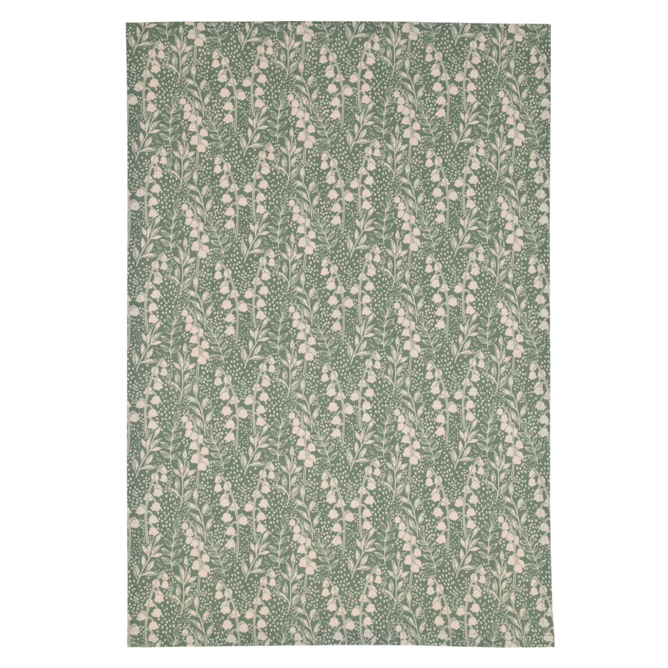 Kitchen towel, 40x60 cm, cotton, green, Lily of the valley, May-lily изображение № 1