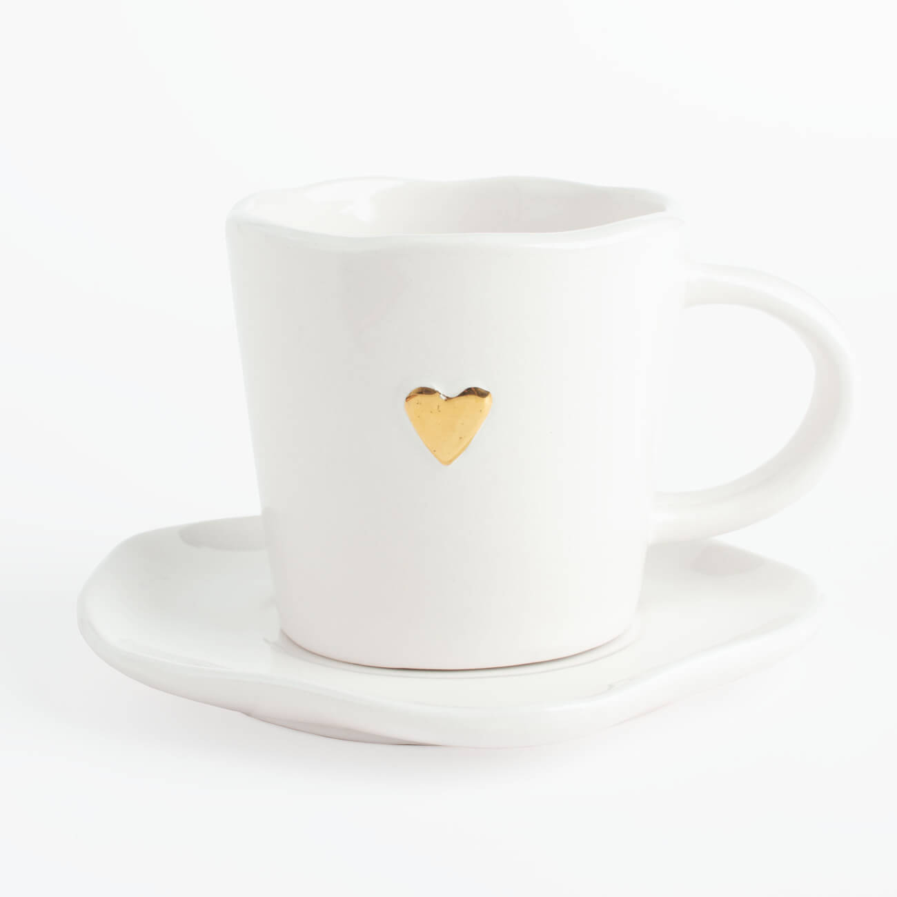 Tea pair, 1 person, 2 items, 250 ml, ceramic, white, Heart, Amour изображение № 1