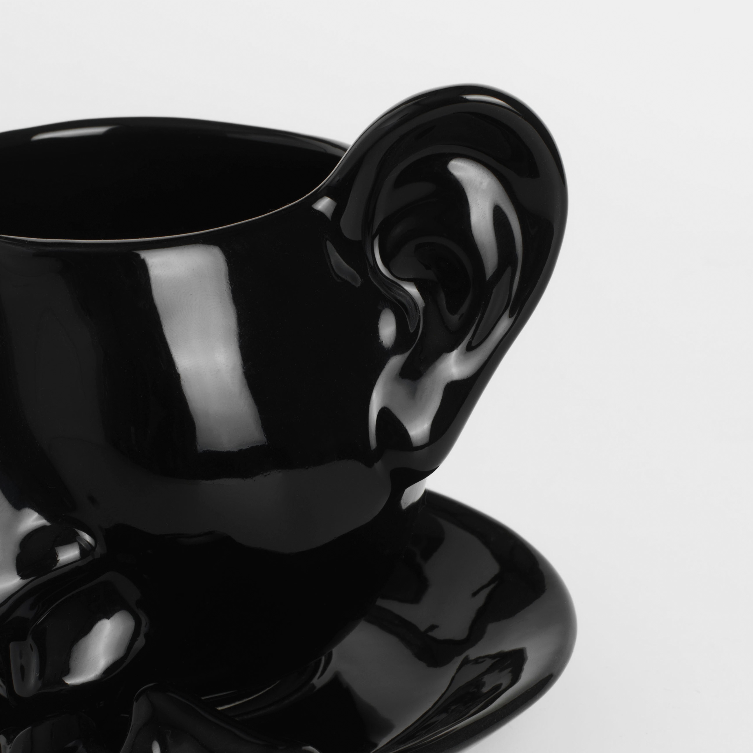 Tea pair, 1 persons, 2 items, 320 ml, ceramic, black, Kiss, Baise изображение № 3