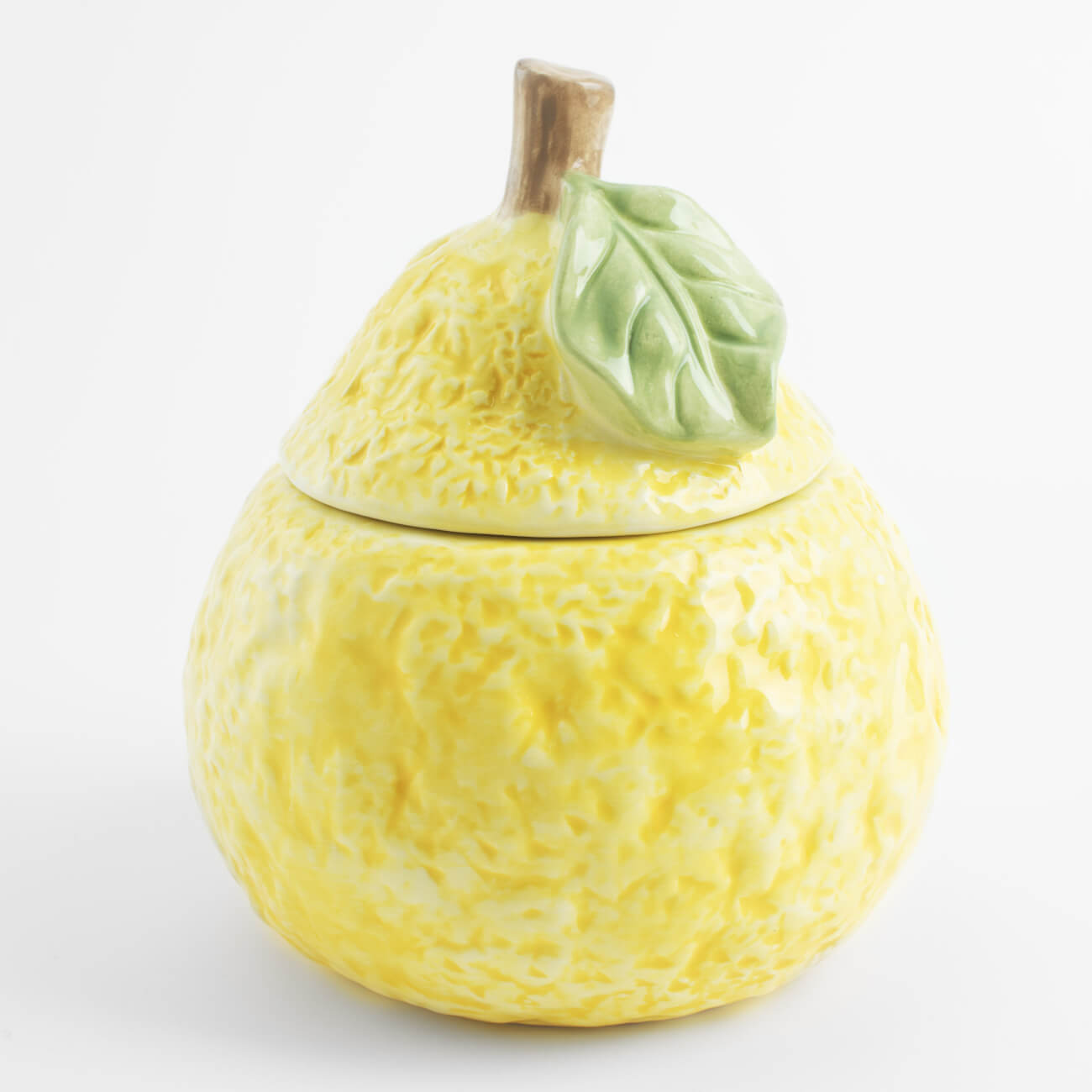 Storage container, 15x18 cm, 1,1 l, ceramic, milk, Lemon, Sicily in bloom изображение № 1