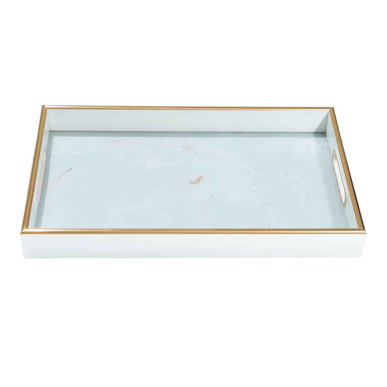 Tray, 25x40 cm, plastic / glass, rectangular, Marble, Maniera изображение № 3
