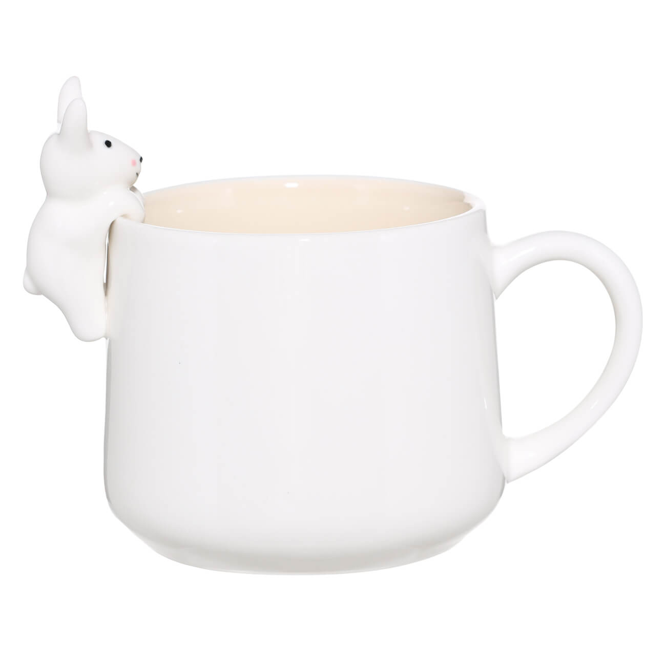 Mug, children's, 350 ml, porcelain R, beige, Bunny, Friend изображение № 1