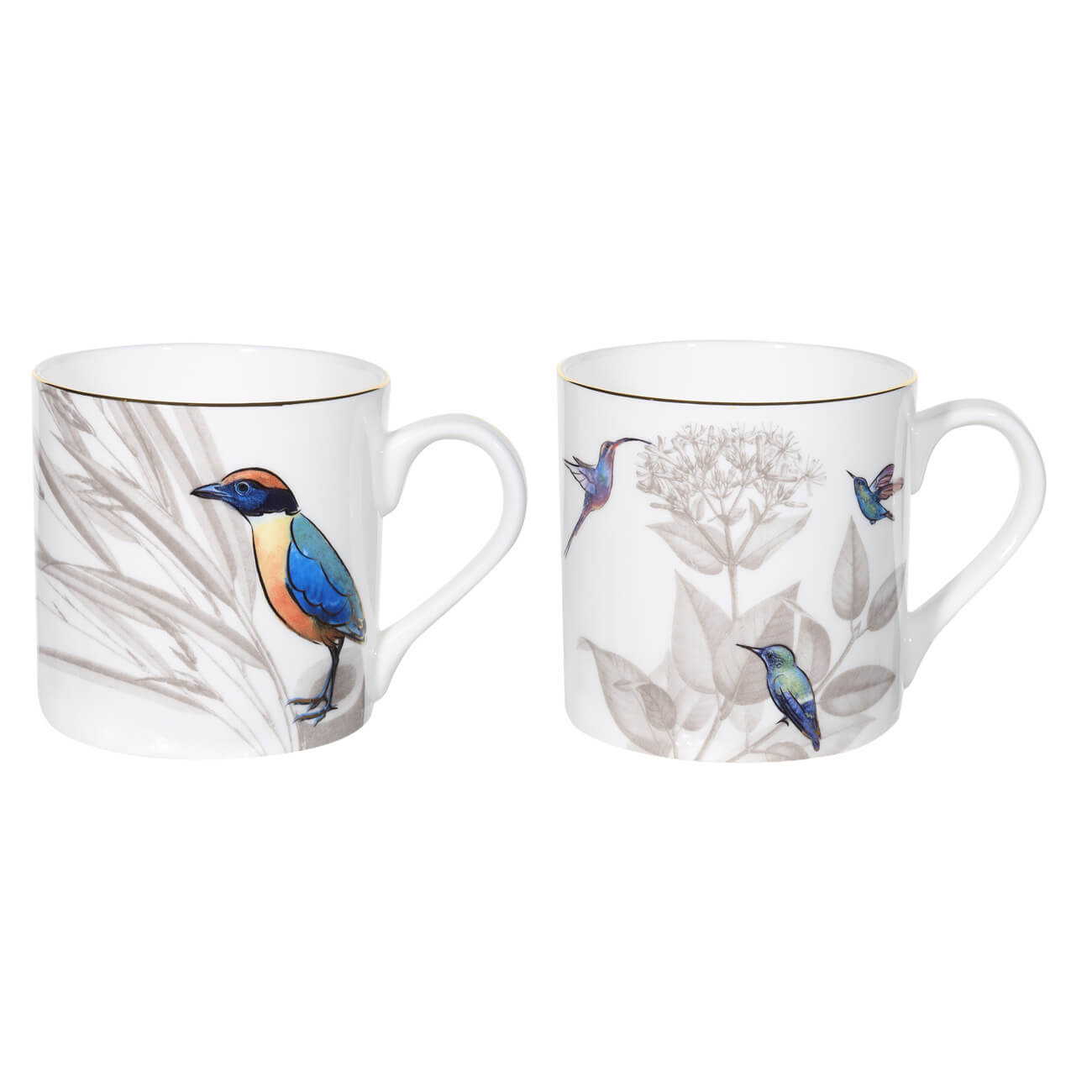 Mug, 380 ml, 2 pcs, porcelain F, Paradise bird изображение № 1