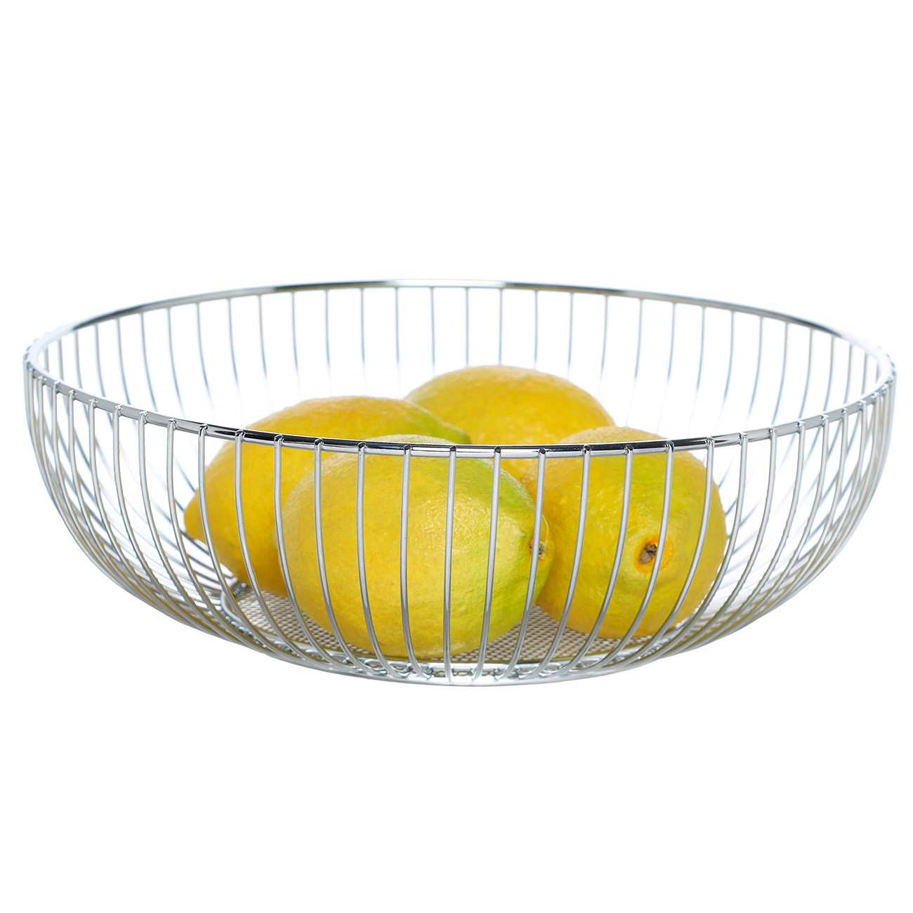 Fruit basket, 25 cm, metal, silver, Twist silver изображение № 3