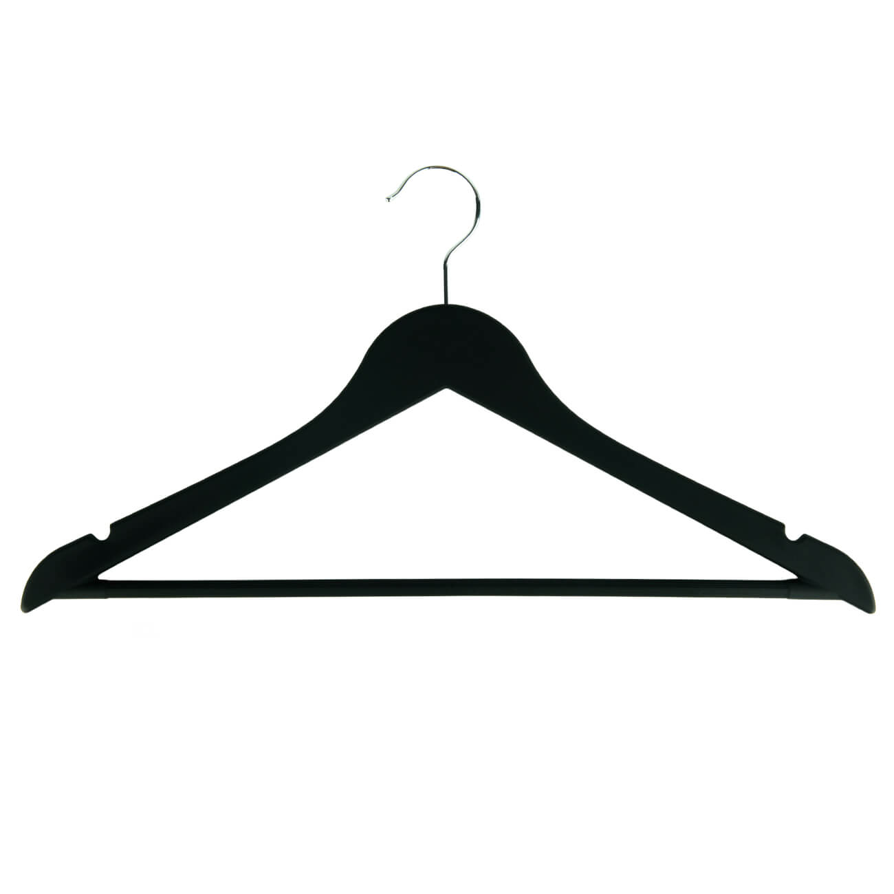 Hanger, 44 cm, 4 pcs, plastic coated, black, Fun house  изображение № 1