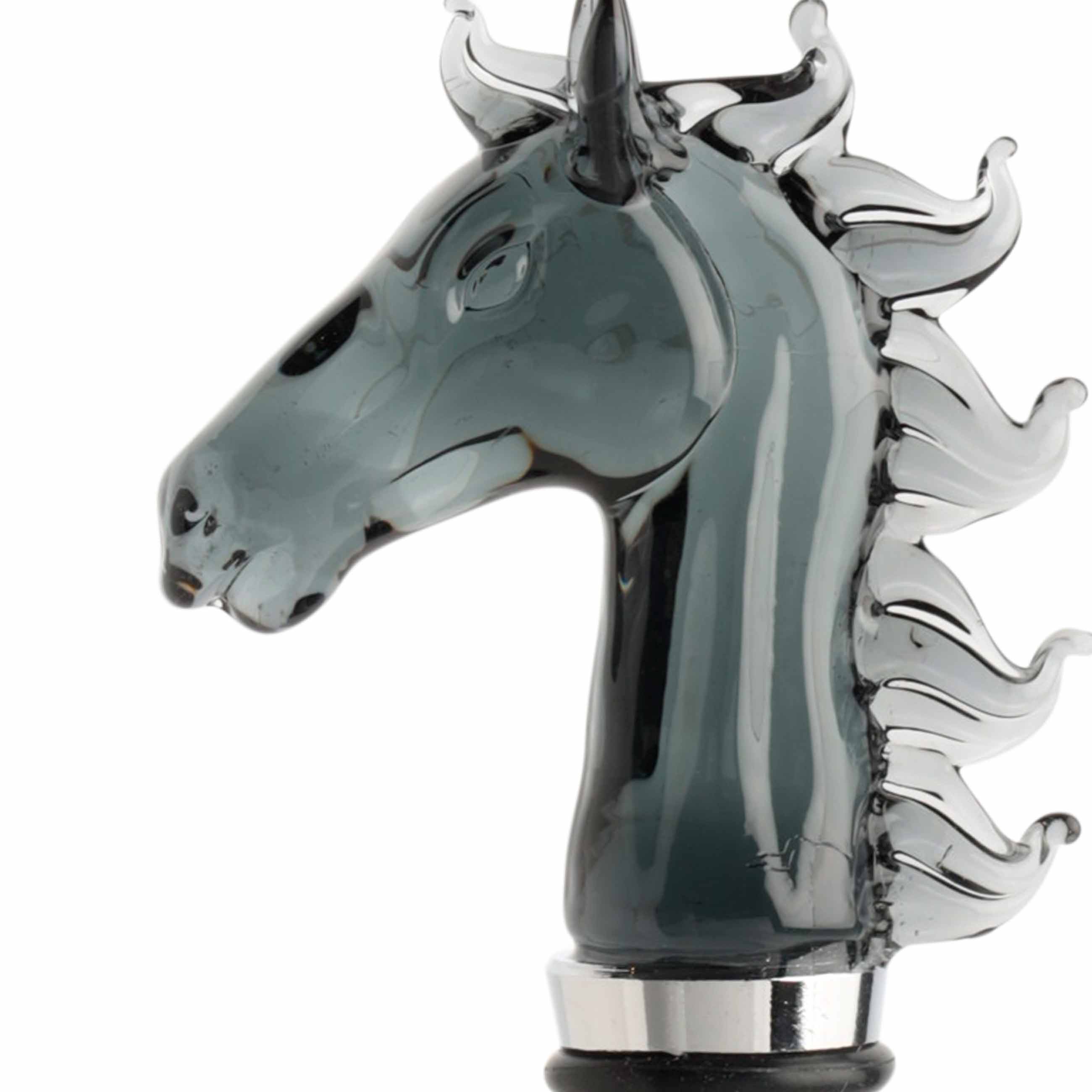 Wine bottle stopper, 12 cm, steel / glass, Horse, Horse изображение № 2