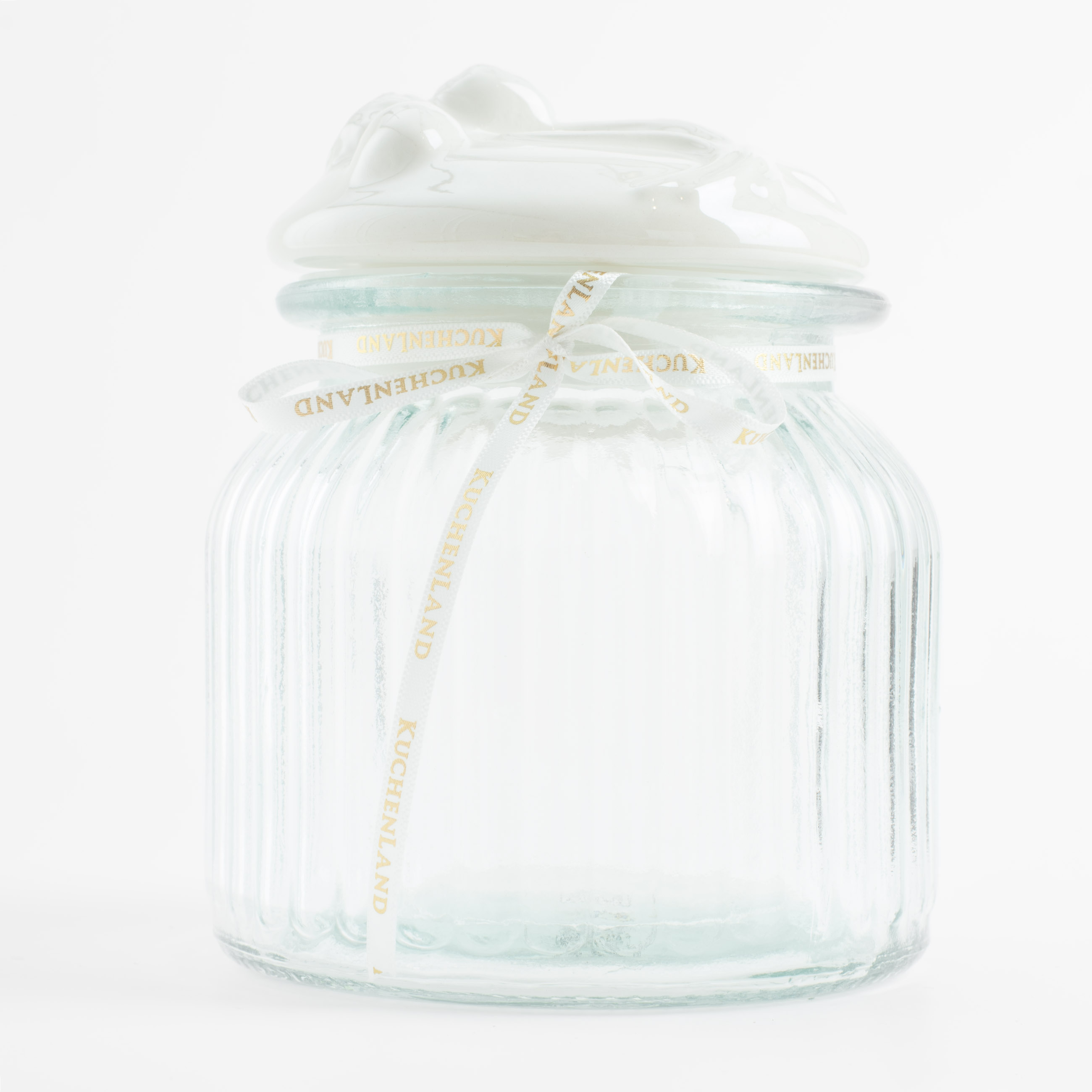 Food jar, 650 ml, glass R/ceramic, milk, Lily of the valley, May-lily изображение № 2