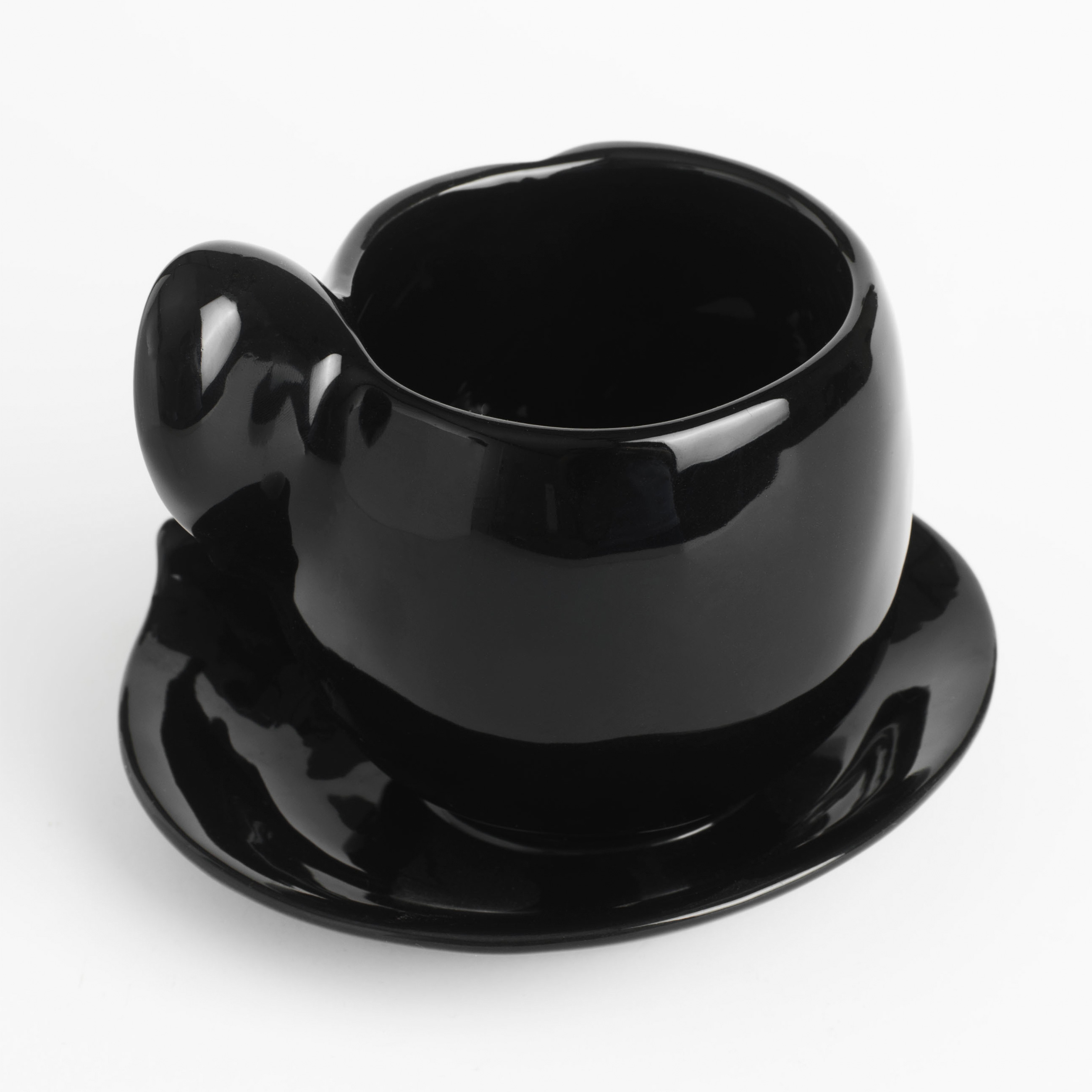 Tea pair, 1 persons, 2 items, 320 ml, ceramic, black, Kiss, Baise изображение № 2