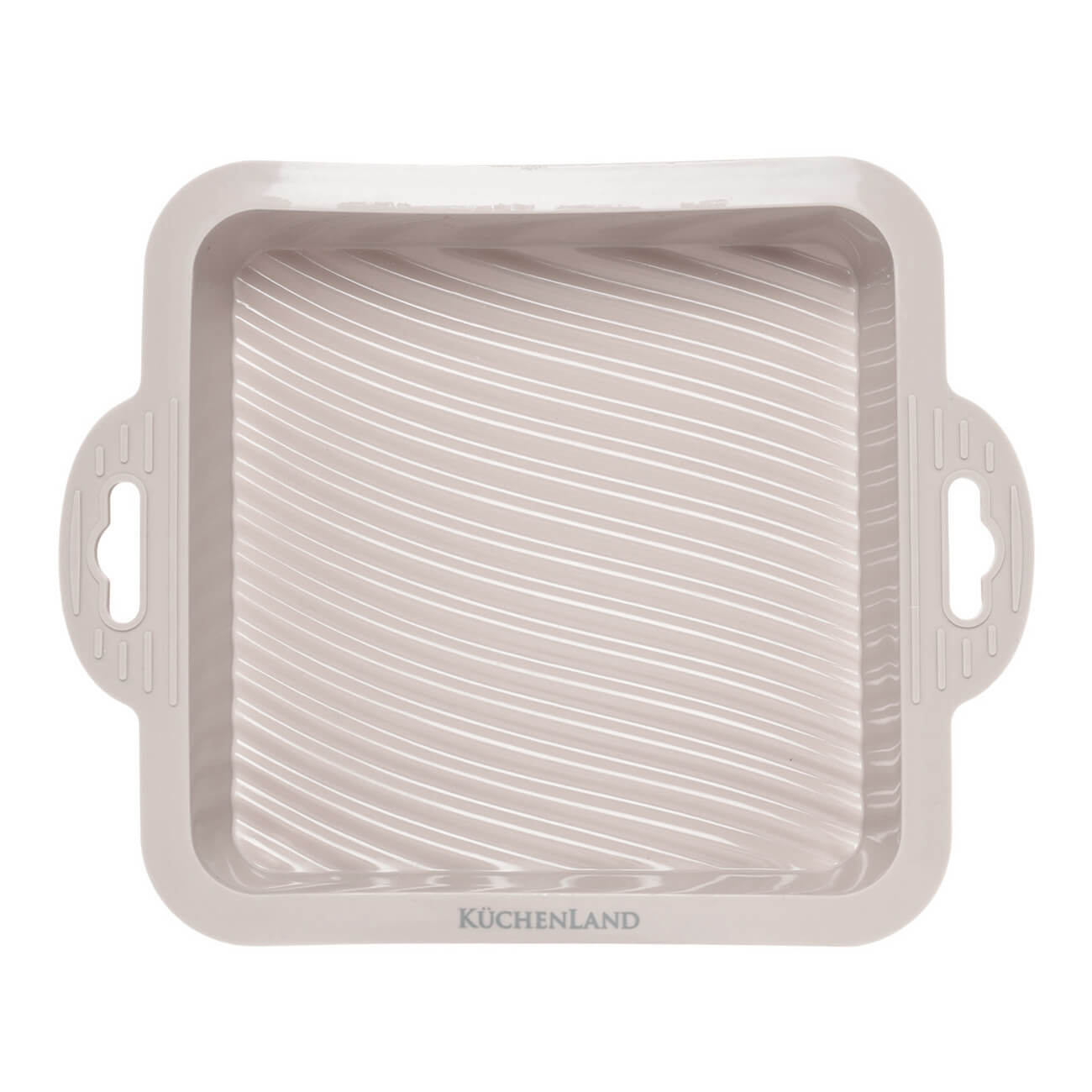 Baking dish, 22x18 cm, with handles, silicone, square, gray-brown, Bakery изображение № 1
