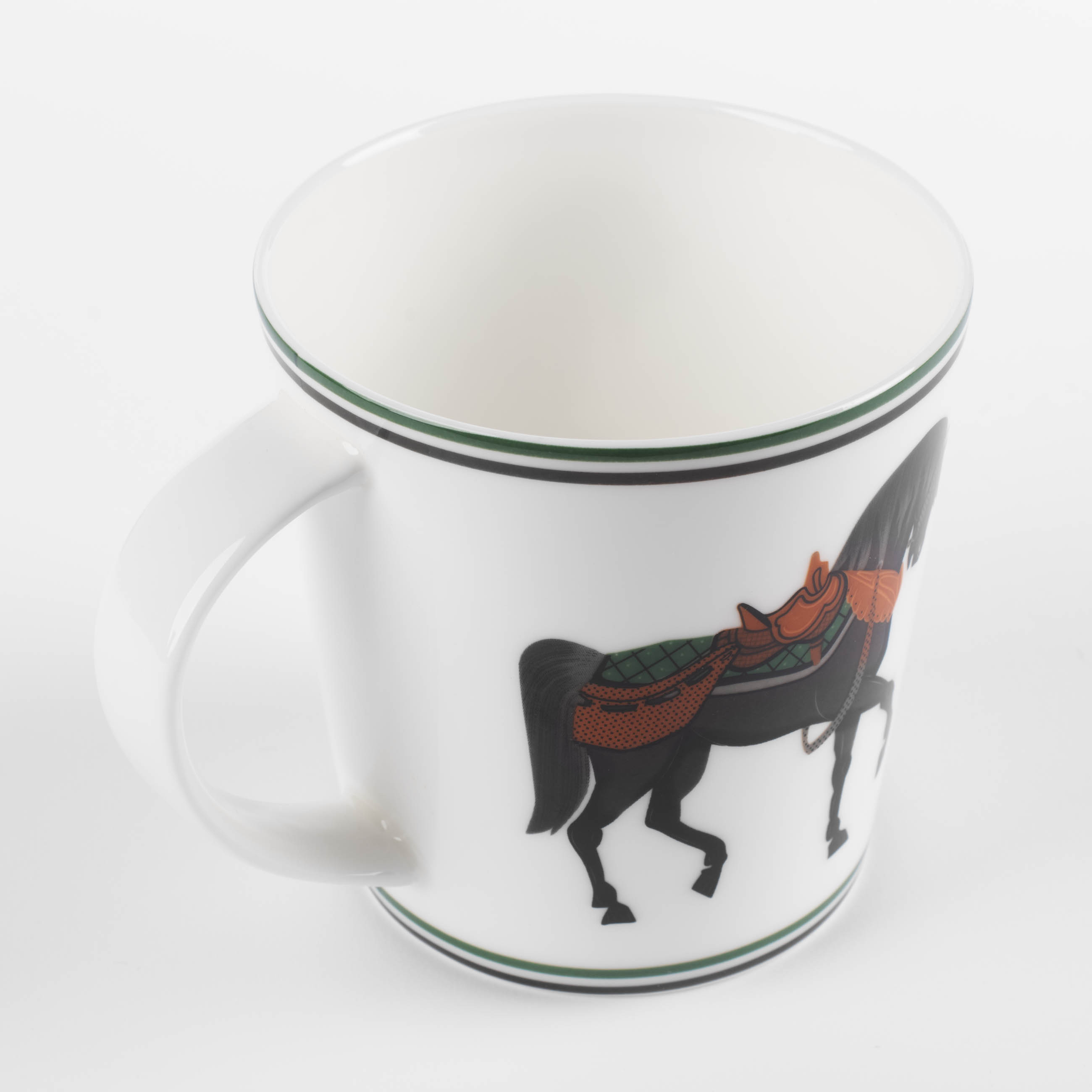 Mug, 450 ml, porcelain F, white, Horse, Blue wind изображение № 3