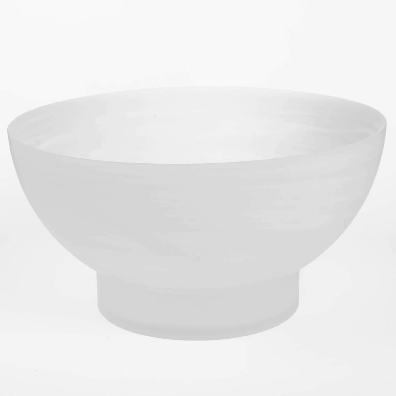 Salad bowl, 20x10 cm, glass, frosted, Matte wave изображение № 1