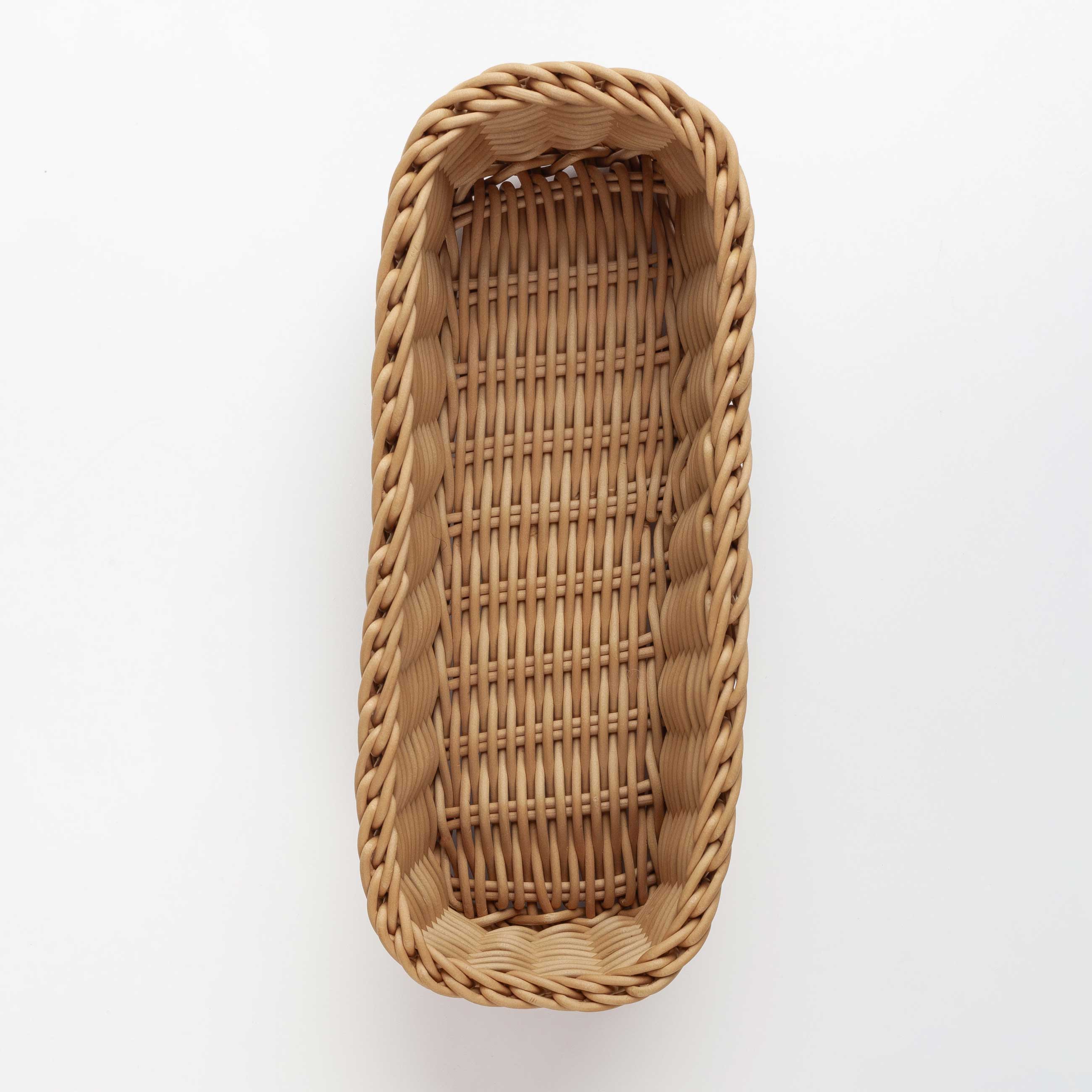 Cutlery basket, 25x10 cm, rattan, rectangular, brown, Twig изображение № 4