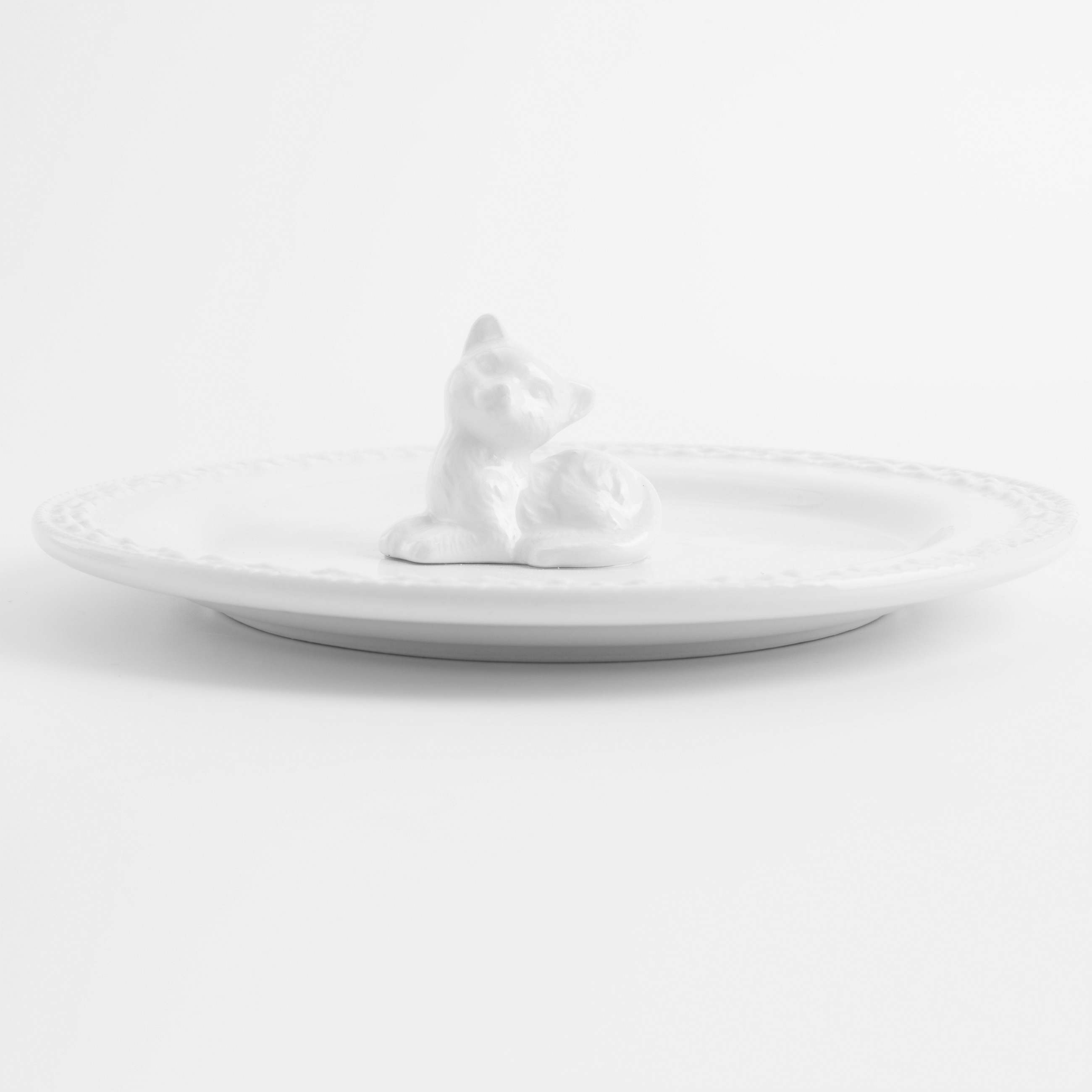 Dish, 20 cm, ceramic, white, Cat, Kitten изображение № 2
