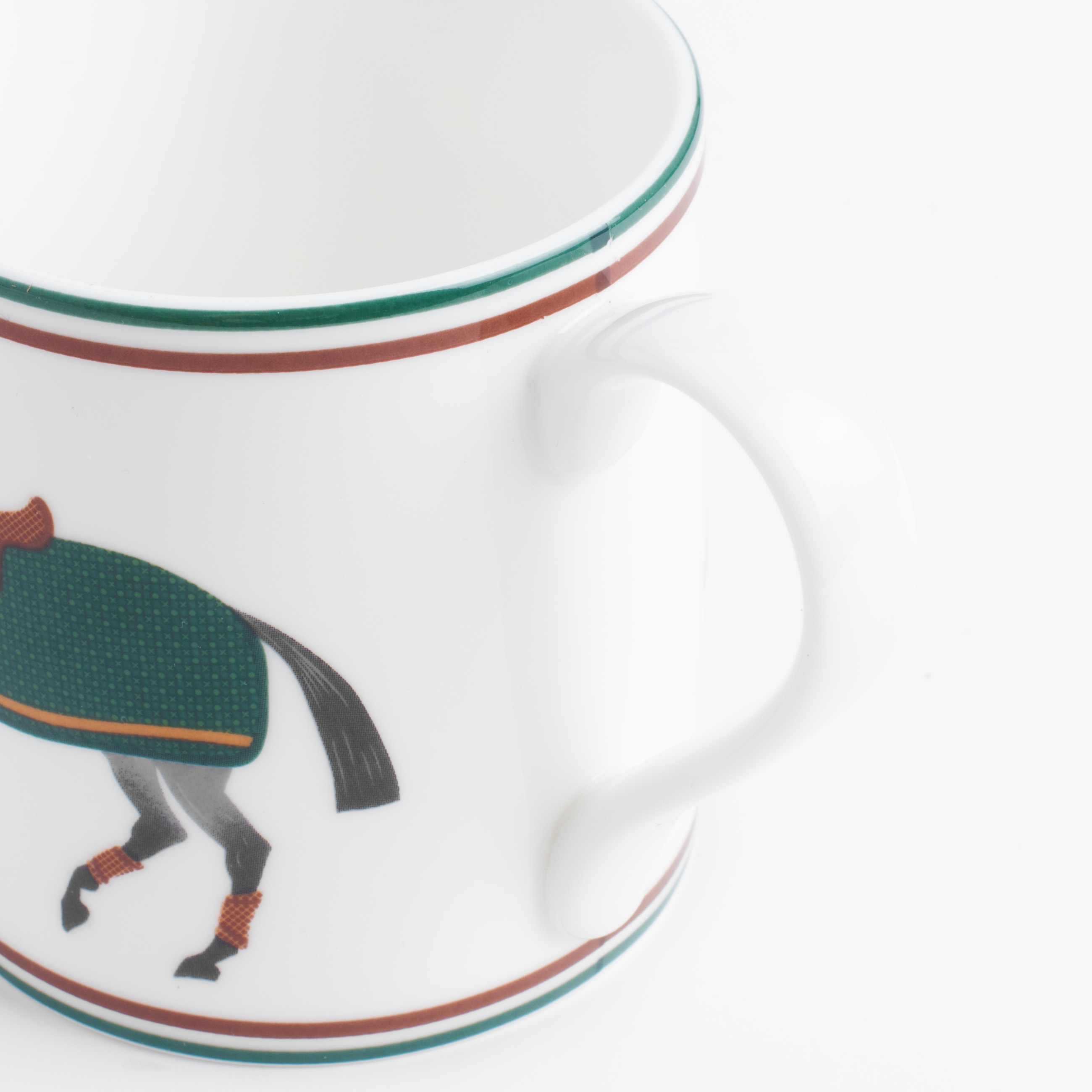 Mug, 380 ml, 2 pcs, porcelain F, white, Horses, Blue wind изображение № 5