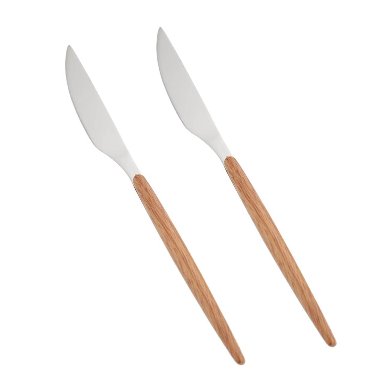 Table knife, 2 pcs, steel / plastic, brown, Oslo изображение № 1